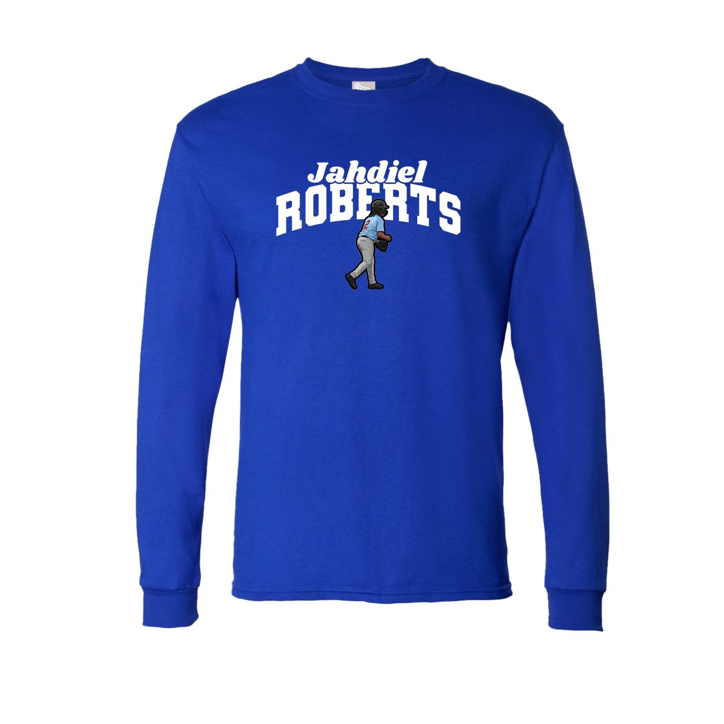 Long Sleeve Tee — Signature Arch in Royal