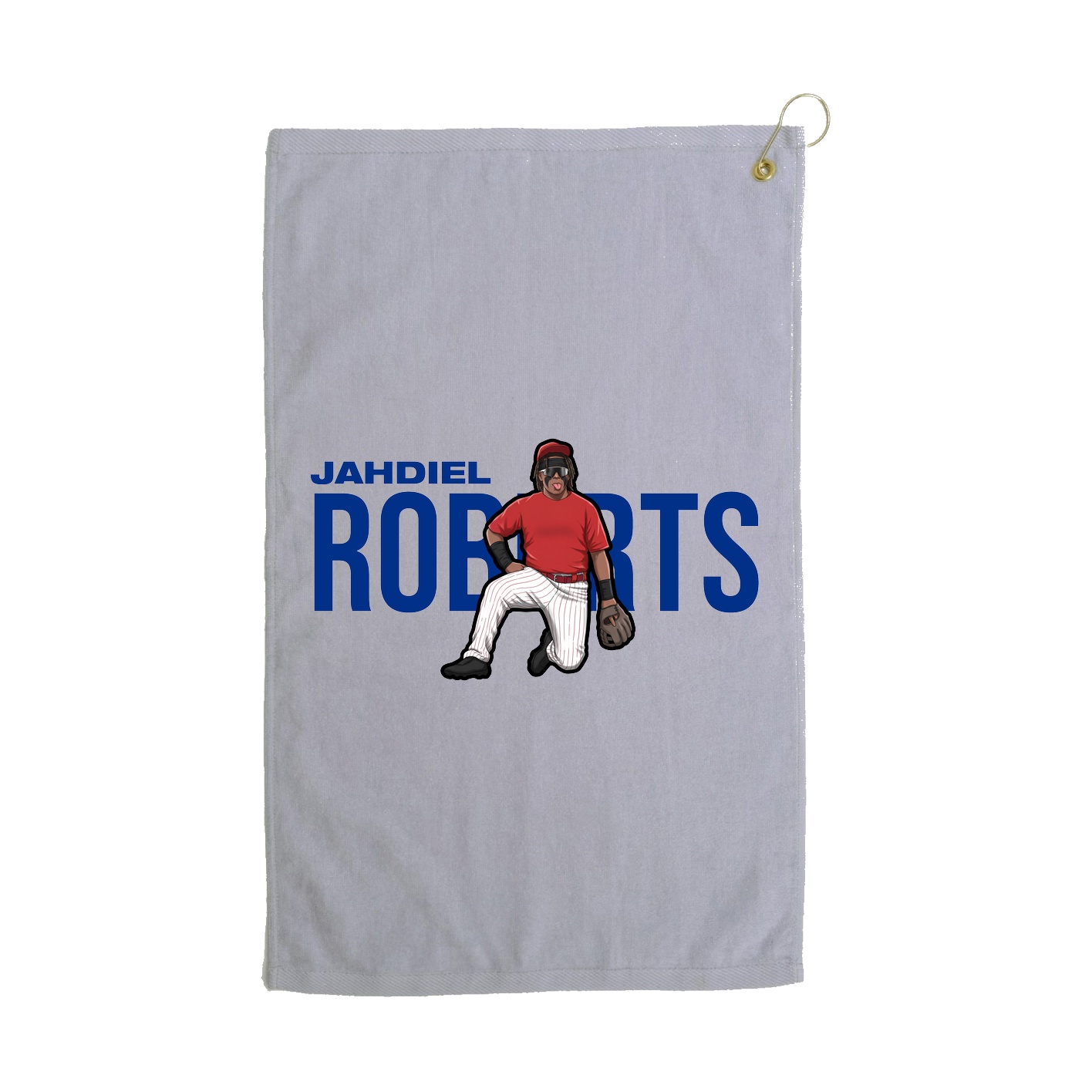 Golf Towel — Player Name in Grey