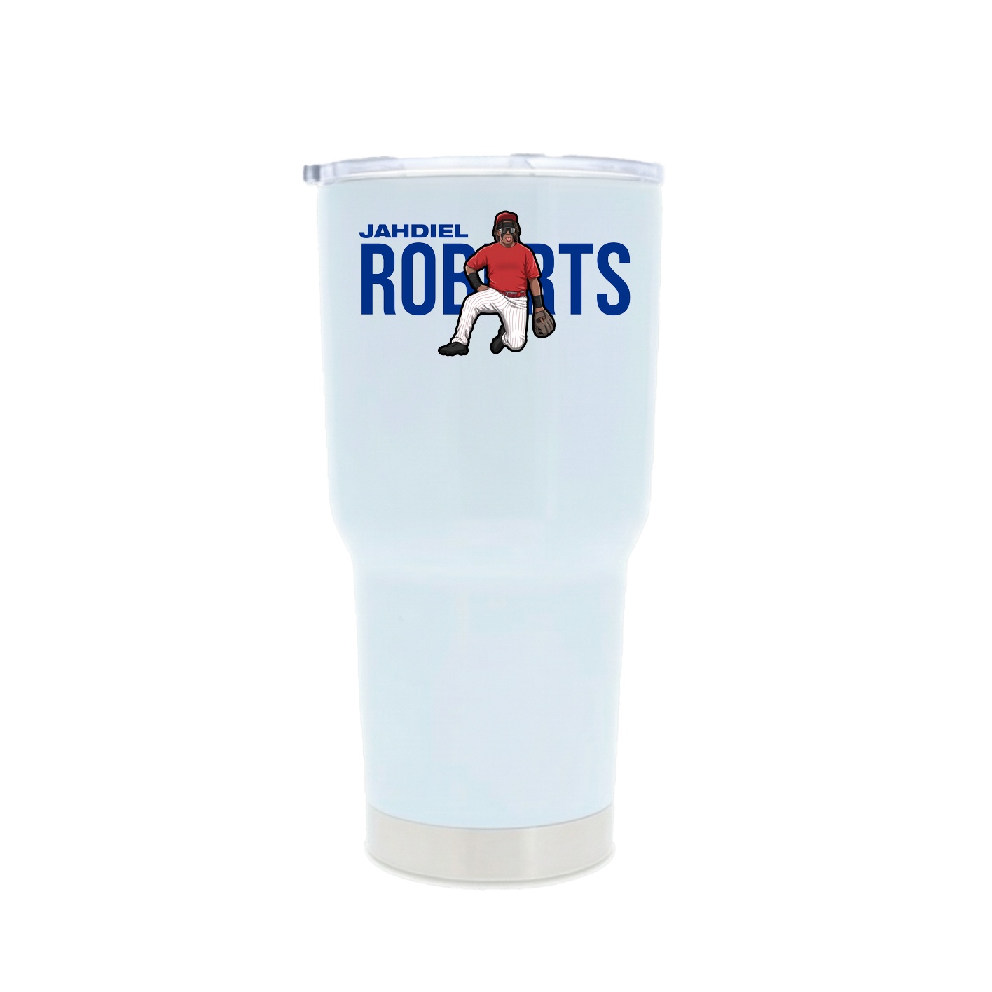 30oz Stainless Steel Tumbler — Player Name in White