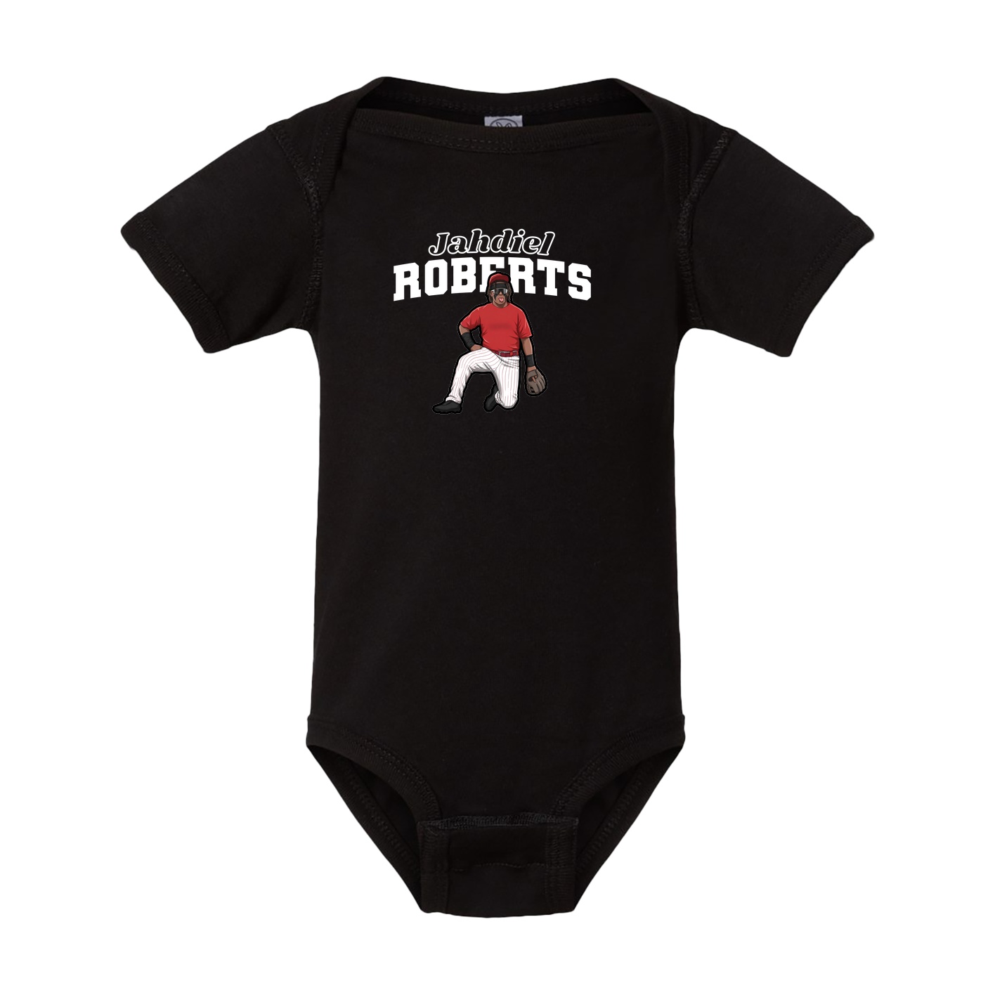 Baby Onesie — Name Arch in Black