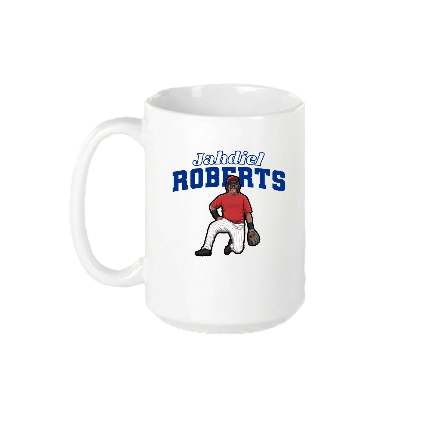 15oz Coffee Mug — Name Arch in White