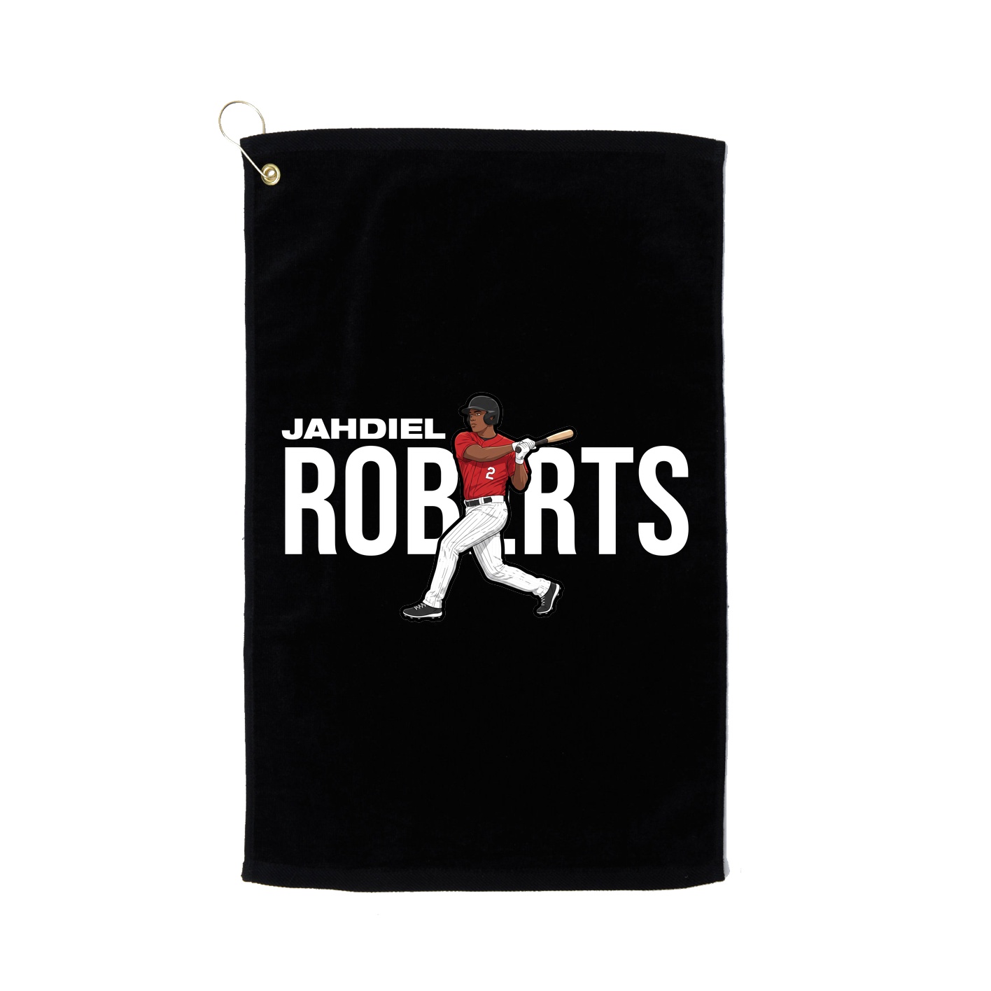 Golf Towel — Player Name in Black