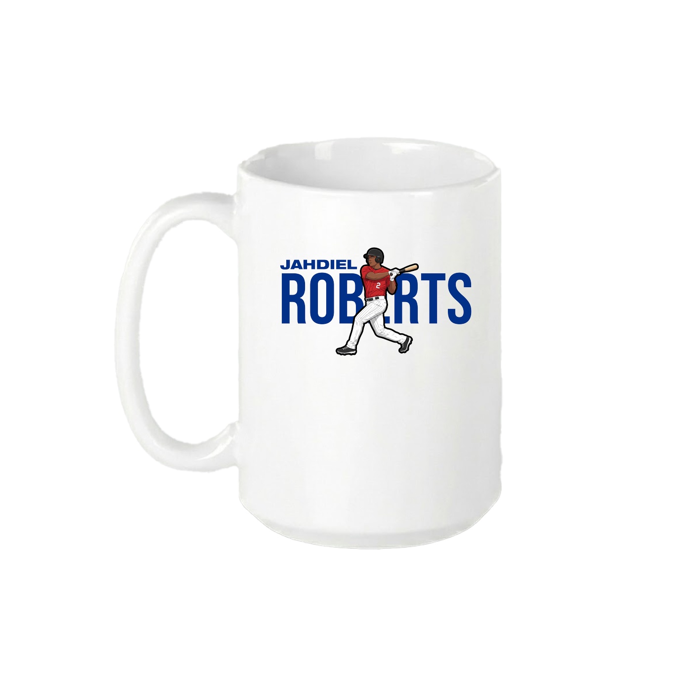 15oz Coffee Mug — Player Name in White