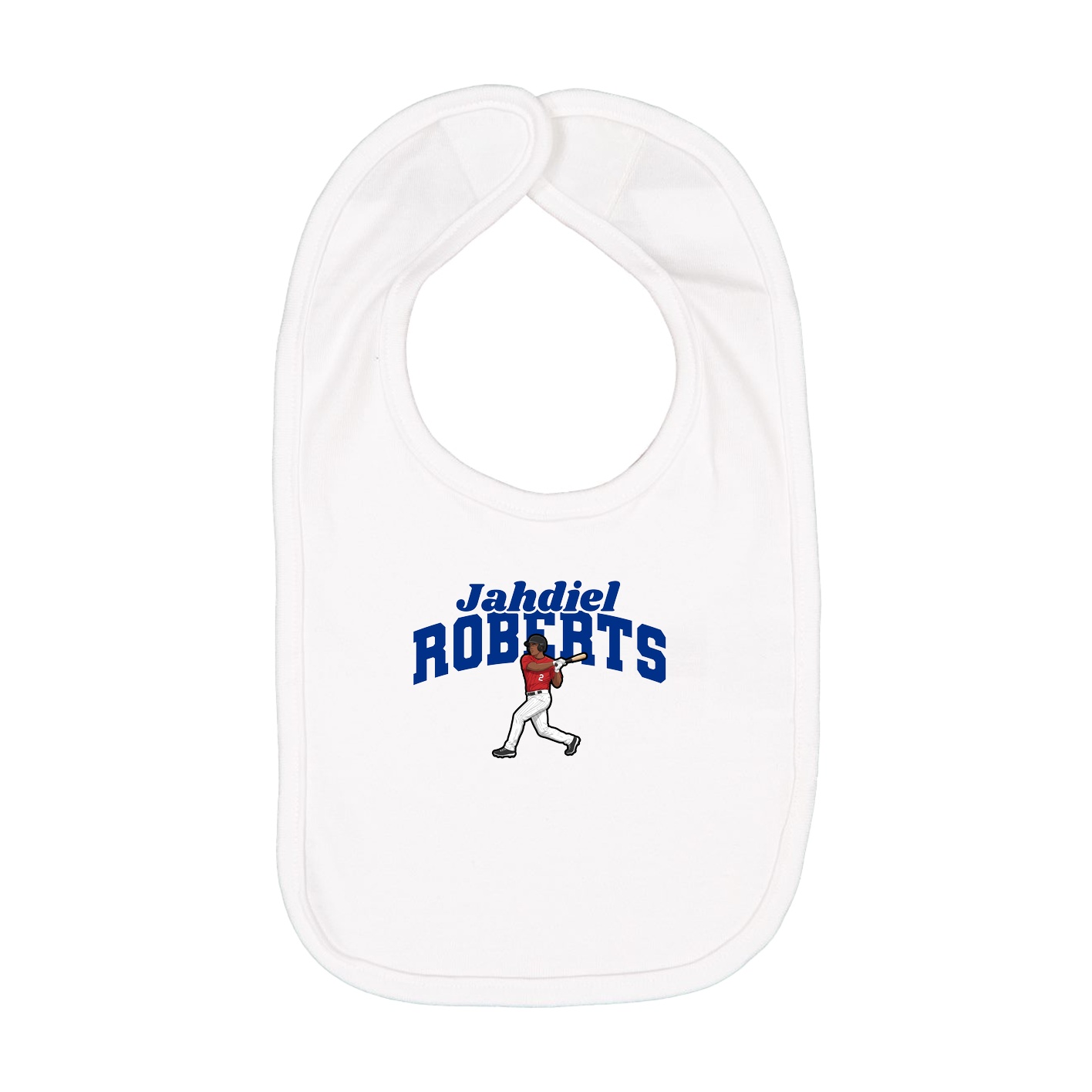 Infant Bib — Signature Arch in White