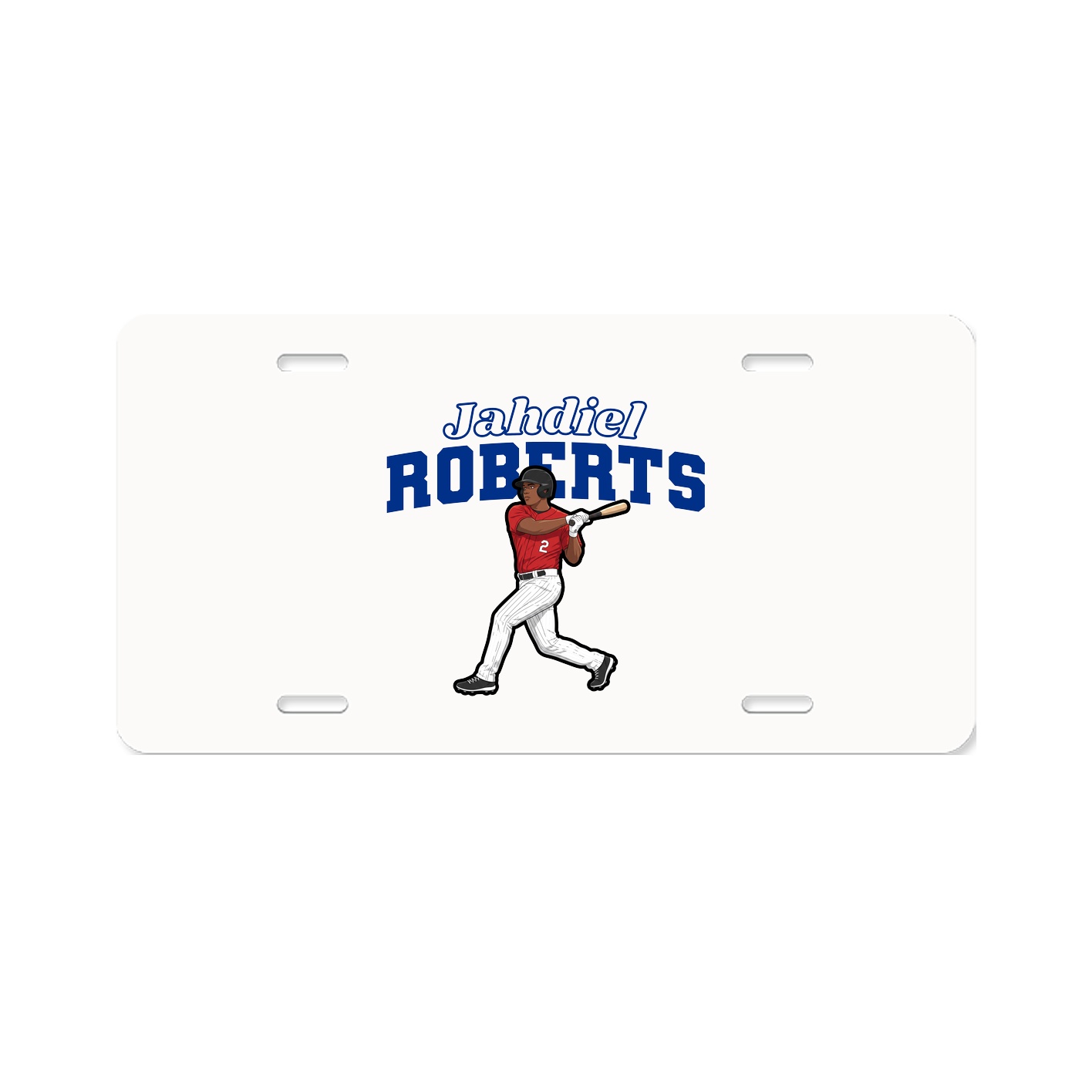 License Plate — Name Arch in Classic