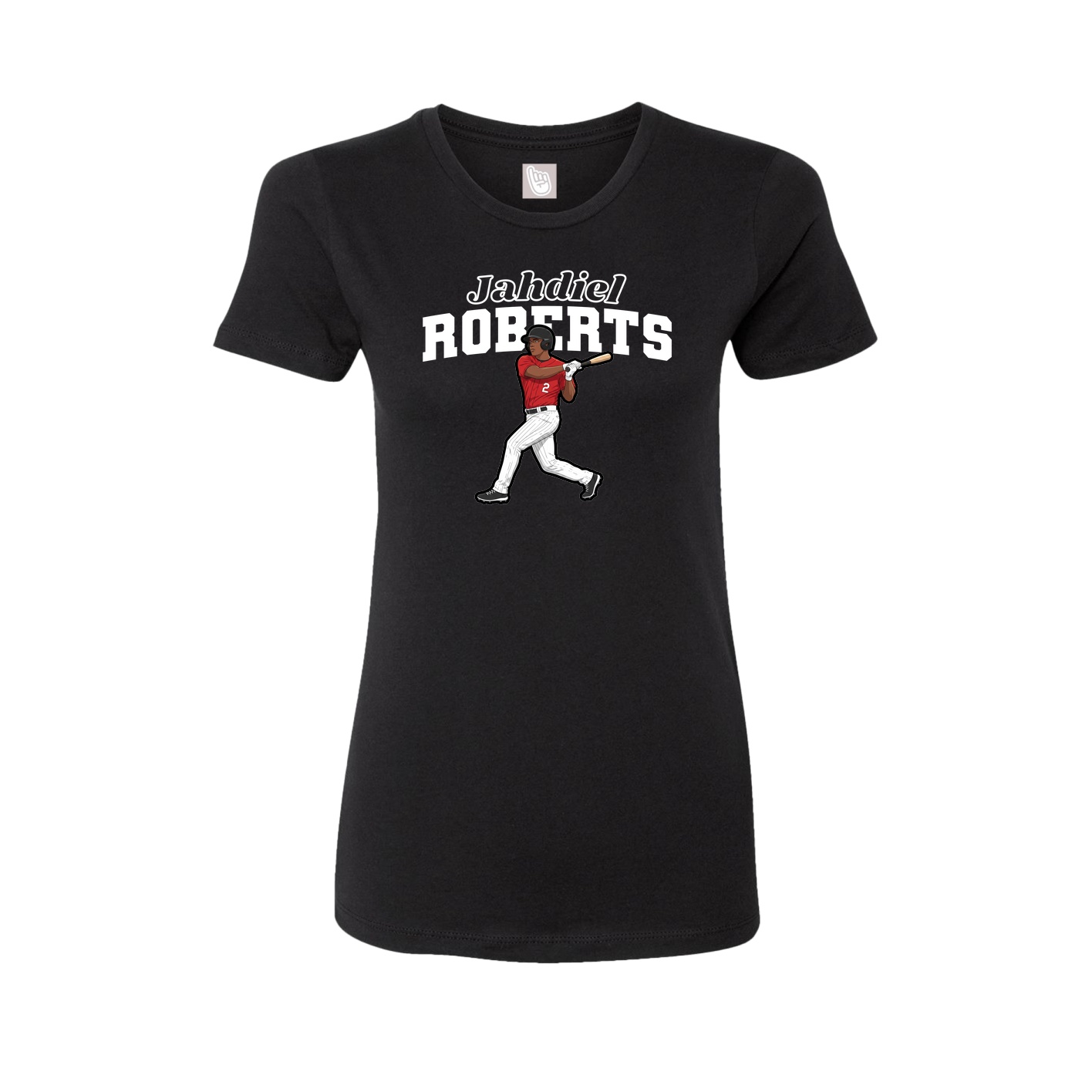 Womens Tee — Name Arch in Black
