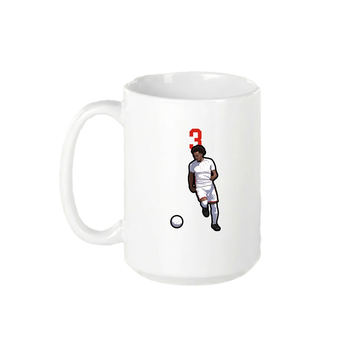 15oz Coffee Mug — Number Top in White