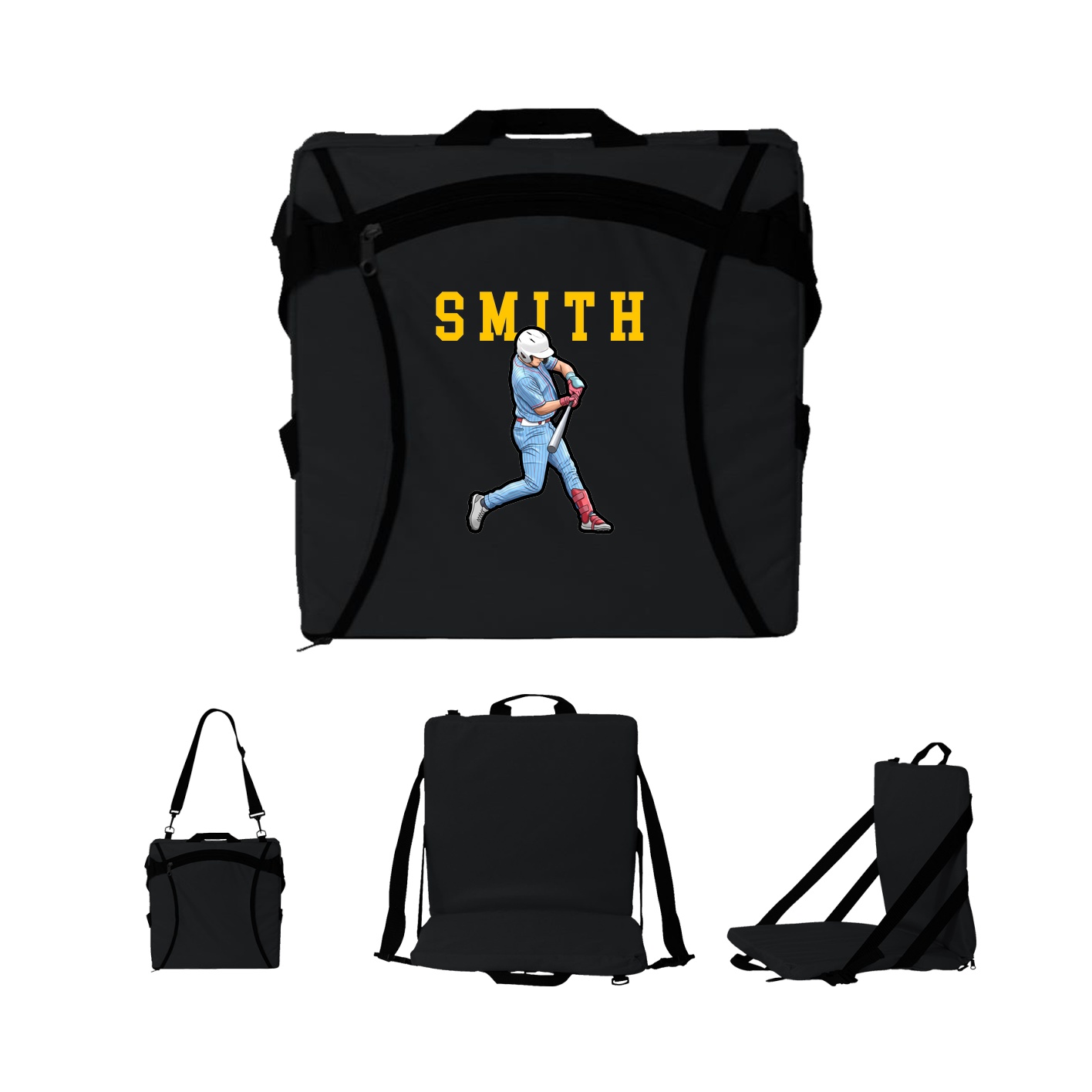 Folding Stadium Seat — Shirsey in Black