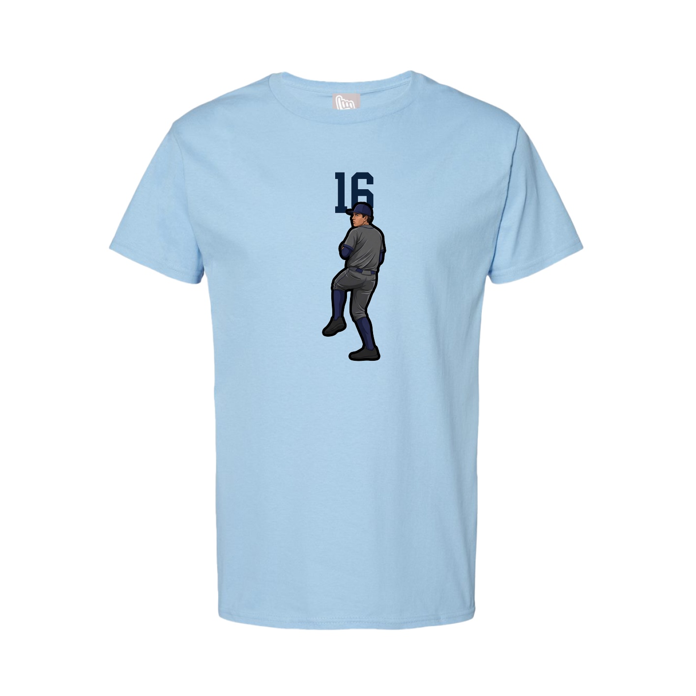Tee — Number Top in Light Blue