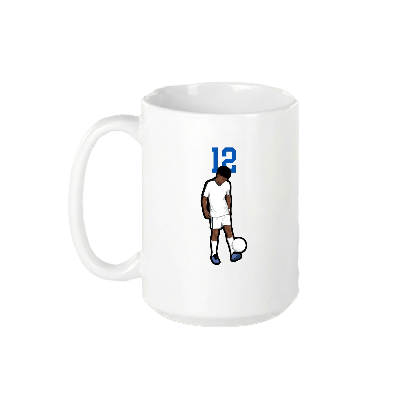 15oz Coffee Mug — Number Top in White