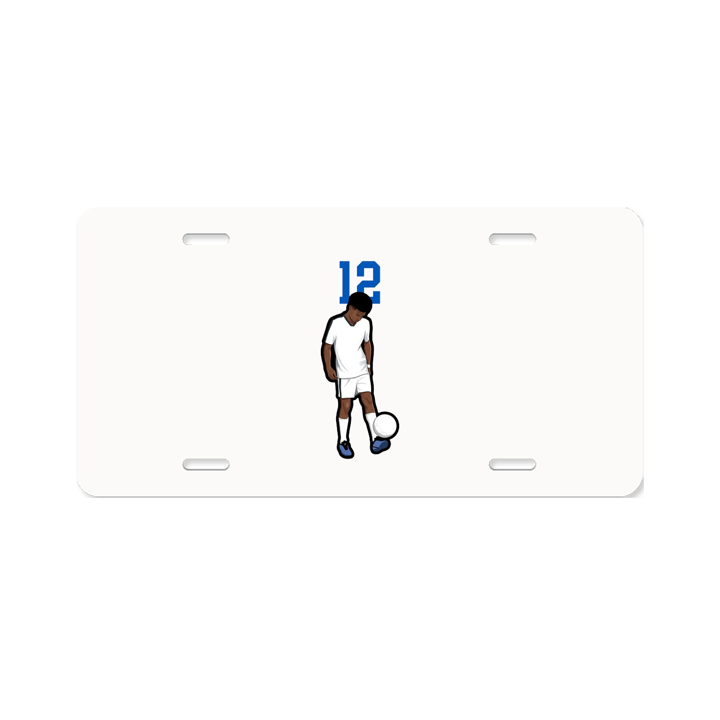 License Plate — Number Top in Classic