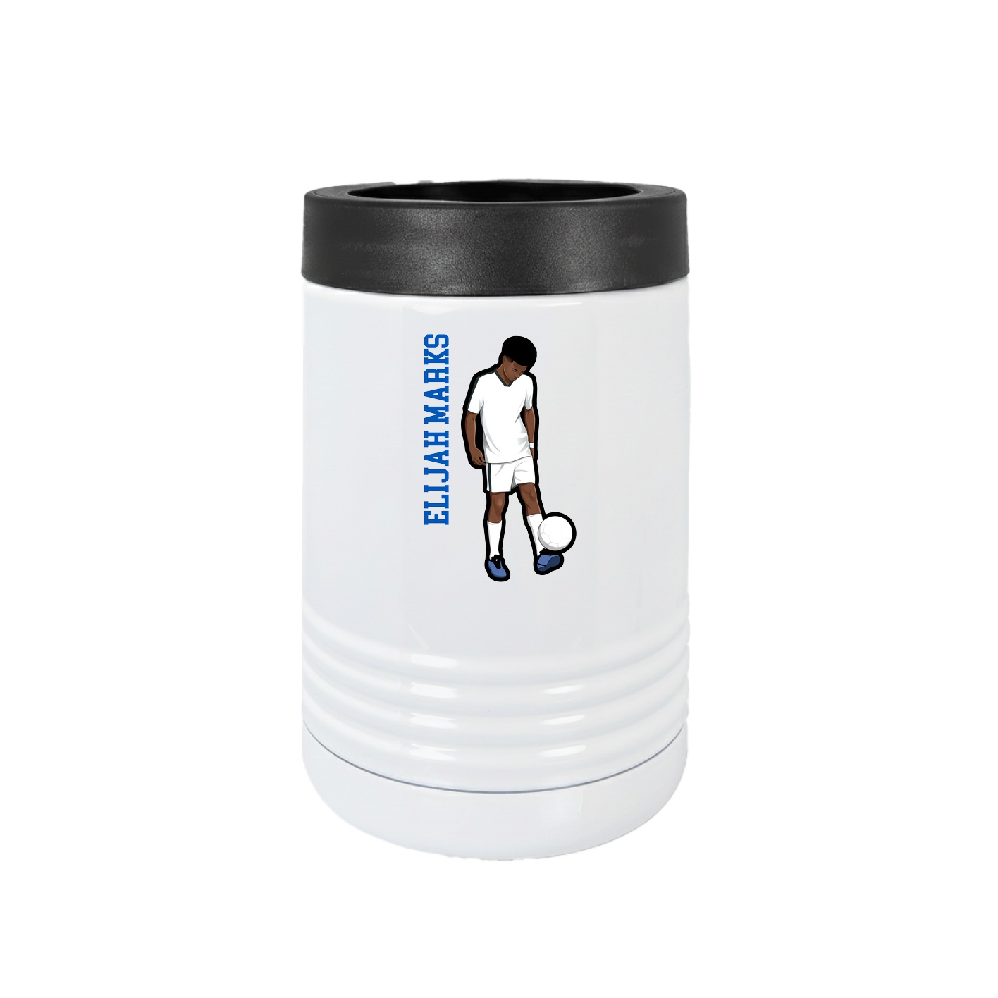 Beverage Holder — Name Vertical in White