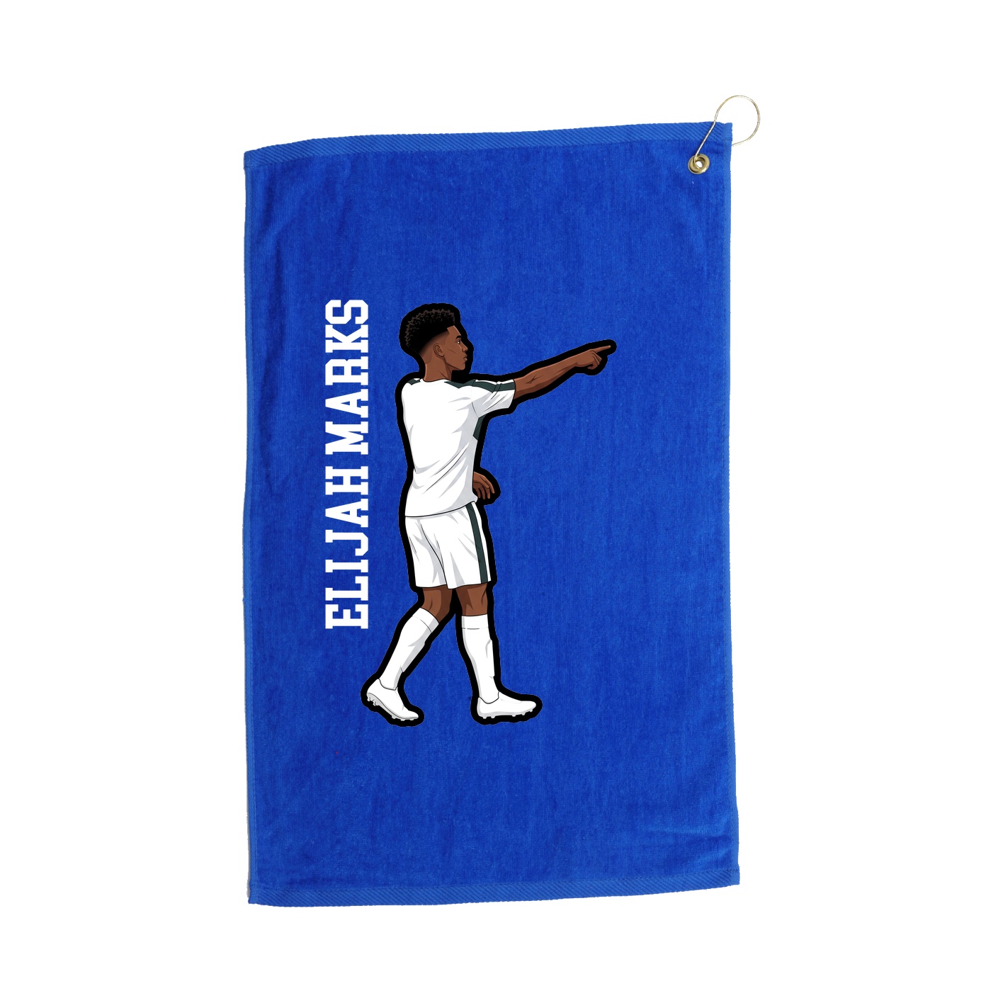 Golf Towel — Name Vertical in Royal