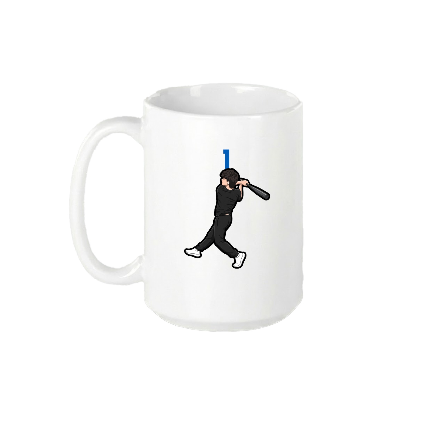 15oz Coffee Mug — Number Top in White