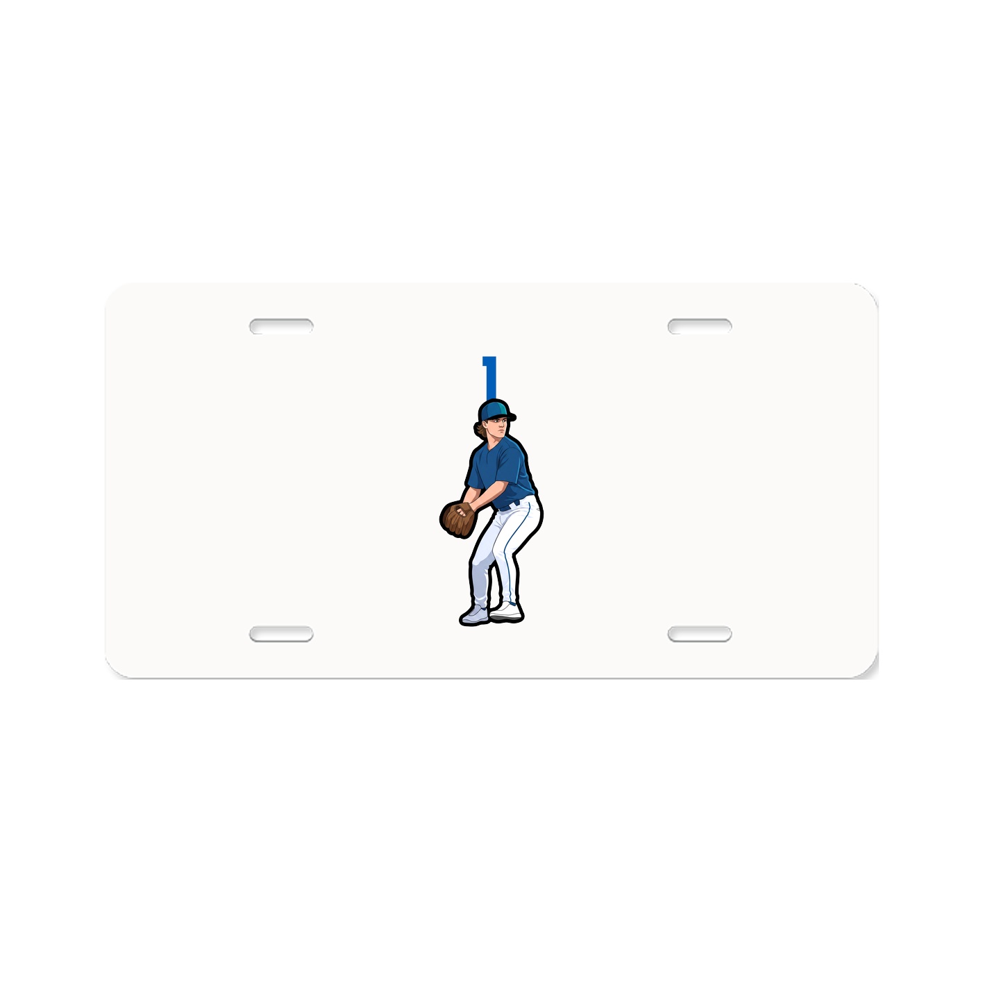 License Plate — Number Top in Classic