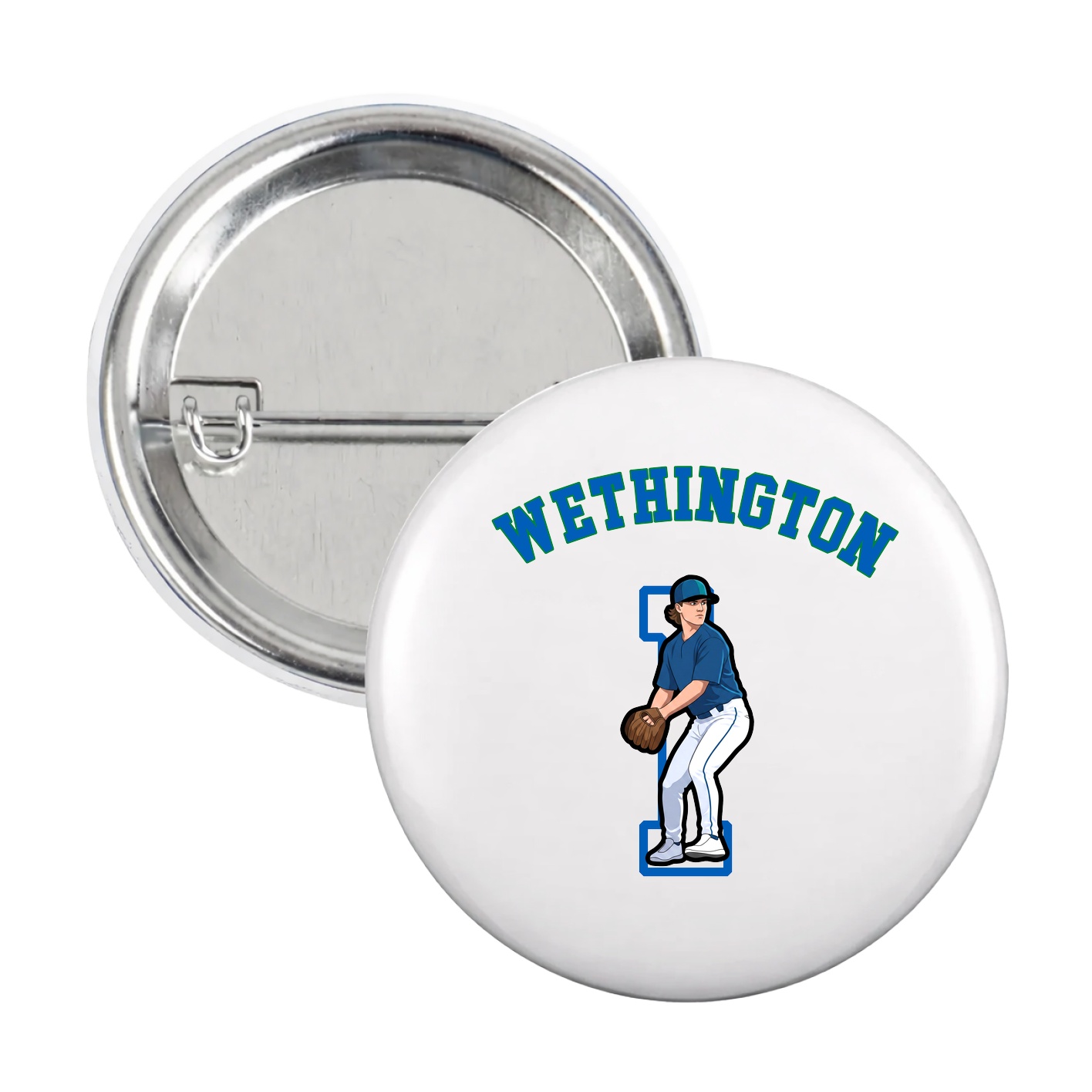 Game Day Button — Shirsey Arch in White