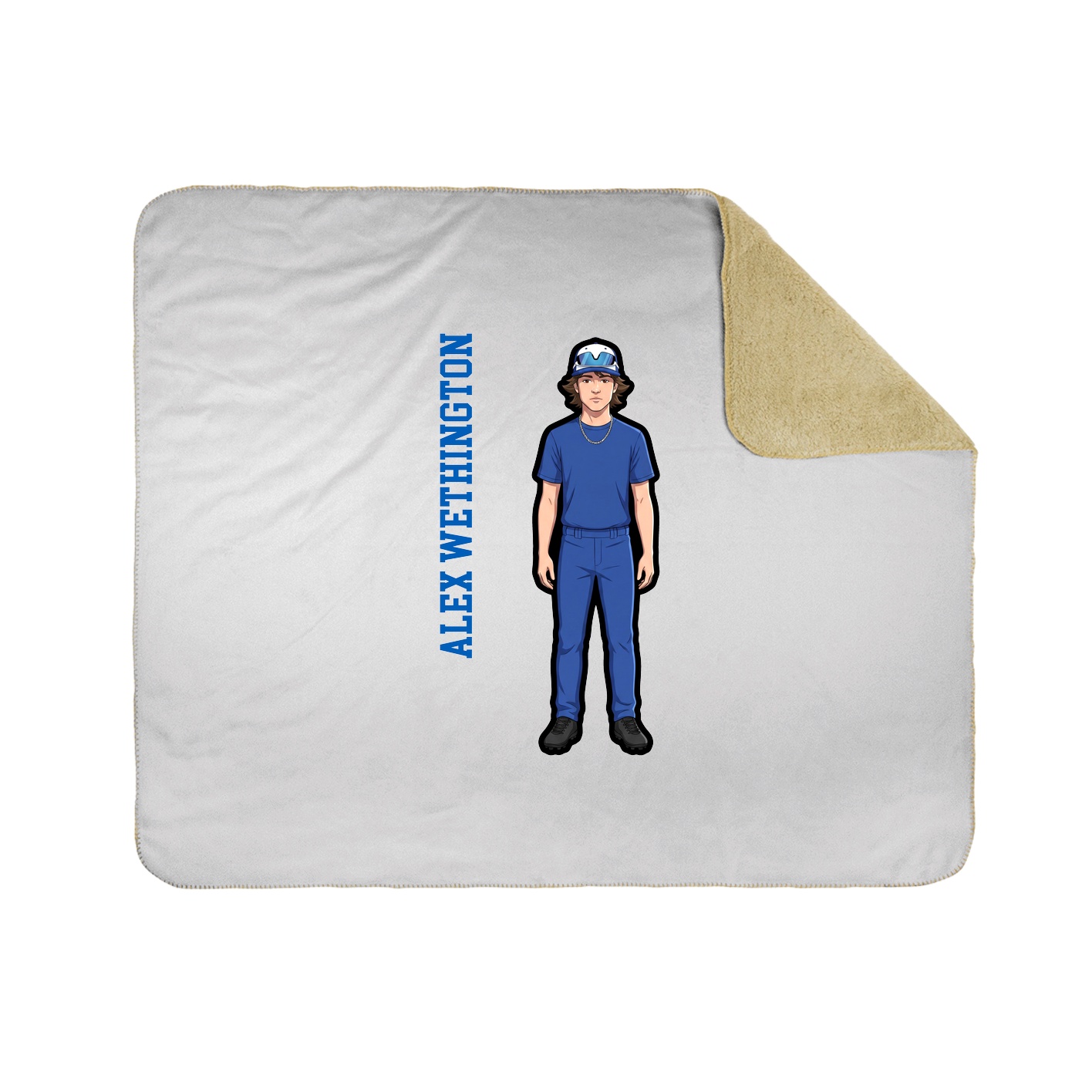 50x60 Sherpa Lined Throw Blanket