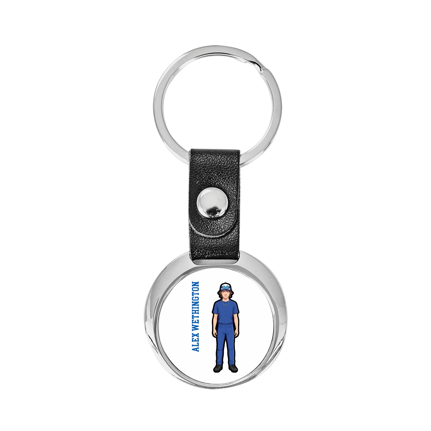 Key Chain — Name Vertical in Classic
