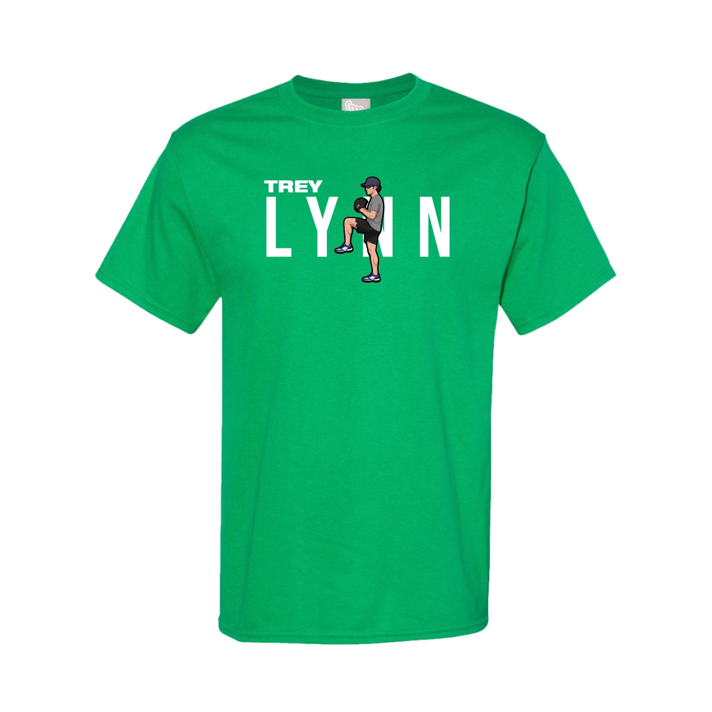 Youth Tee — Player Name in Green