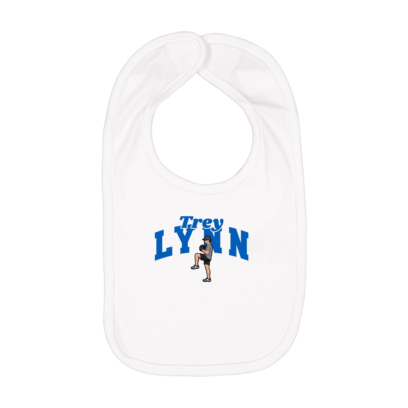 Infant Bib — Signature Arch in White