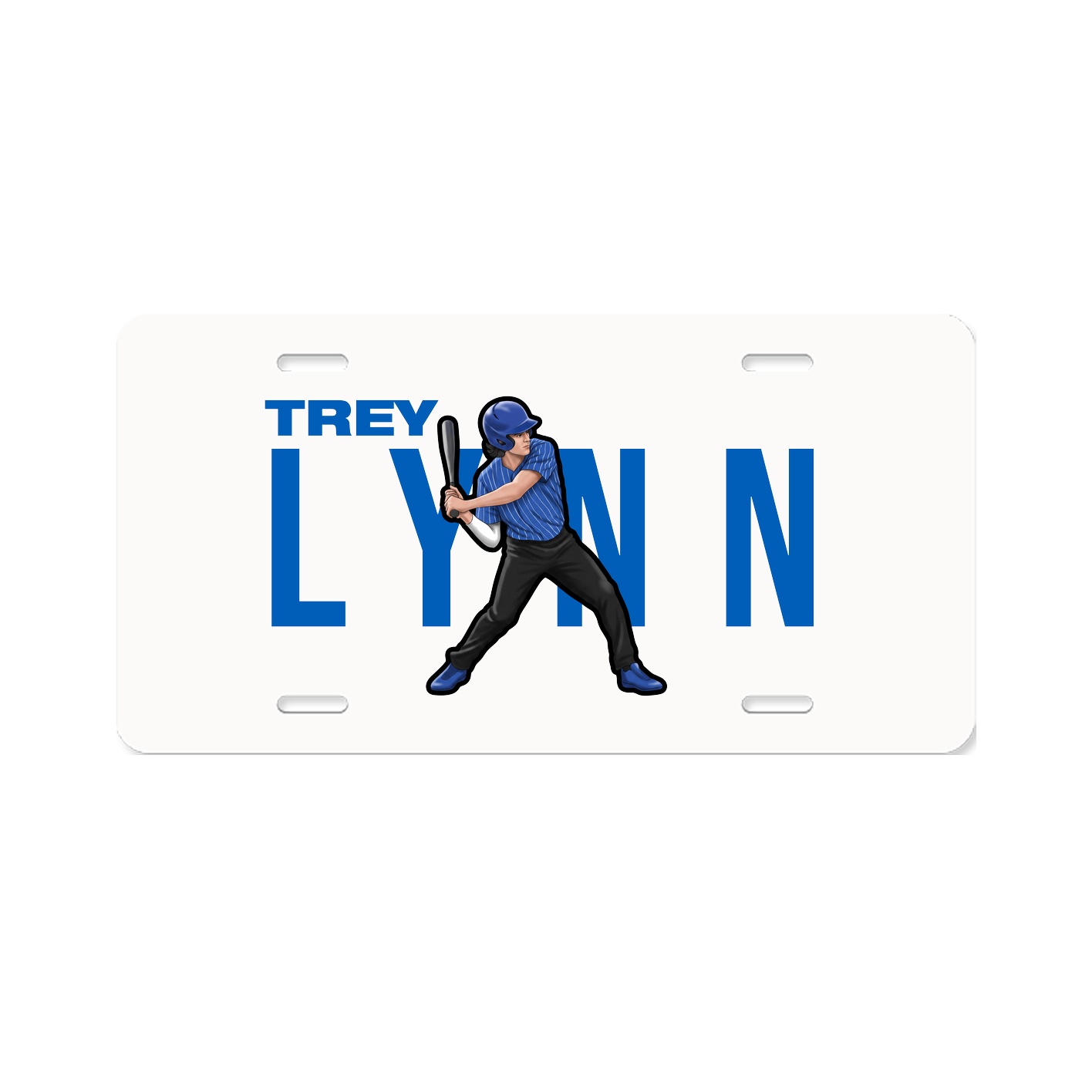 License Plate — Player Name in Classic