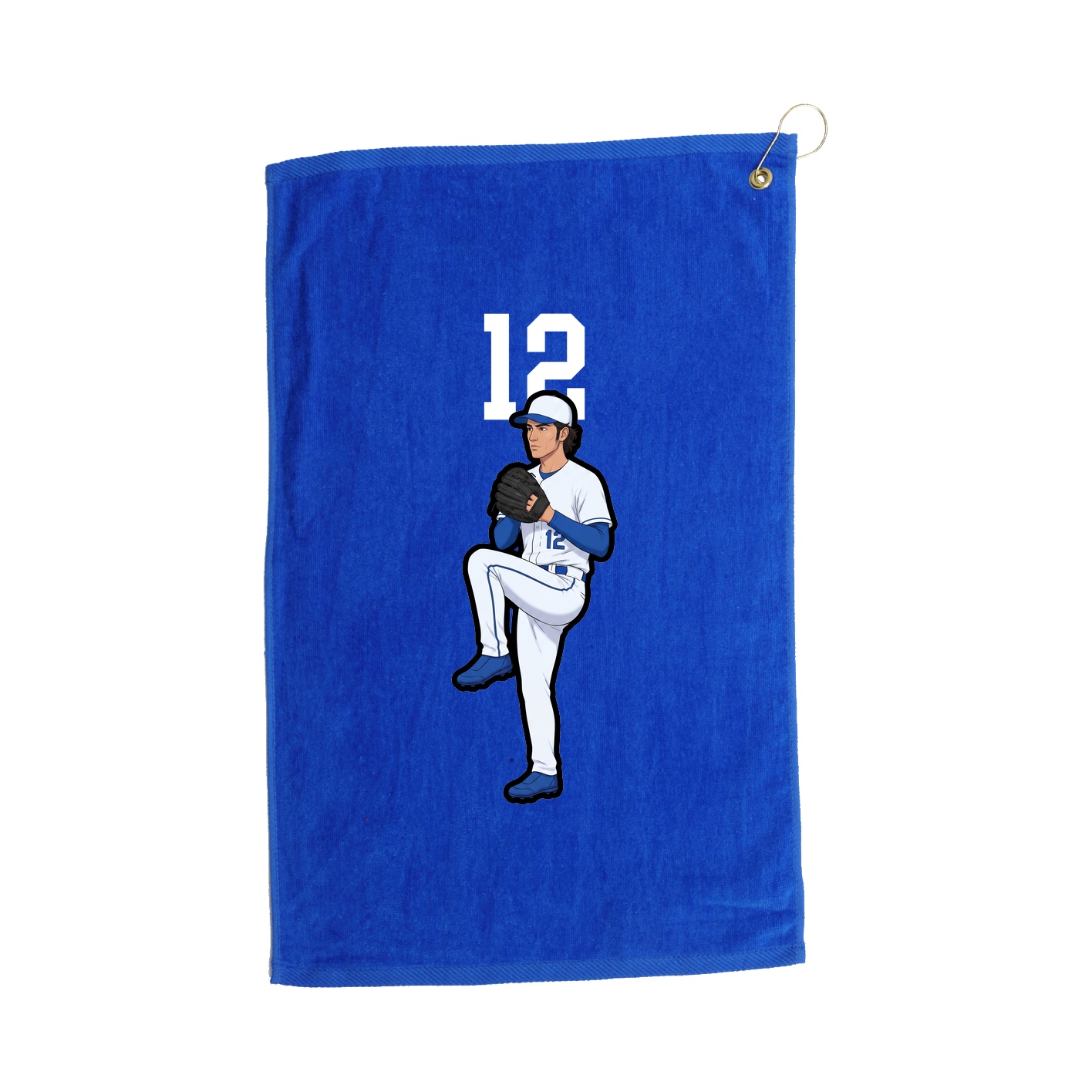 Golf Towel — Number Top in Royal
