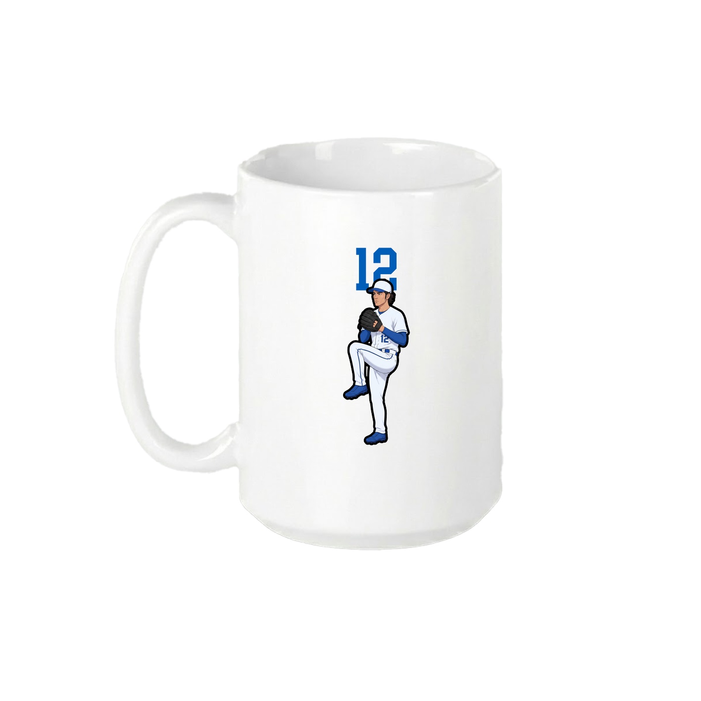 15oz Coffee Mug — Number Top in White