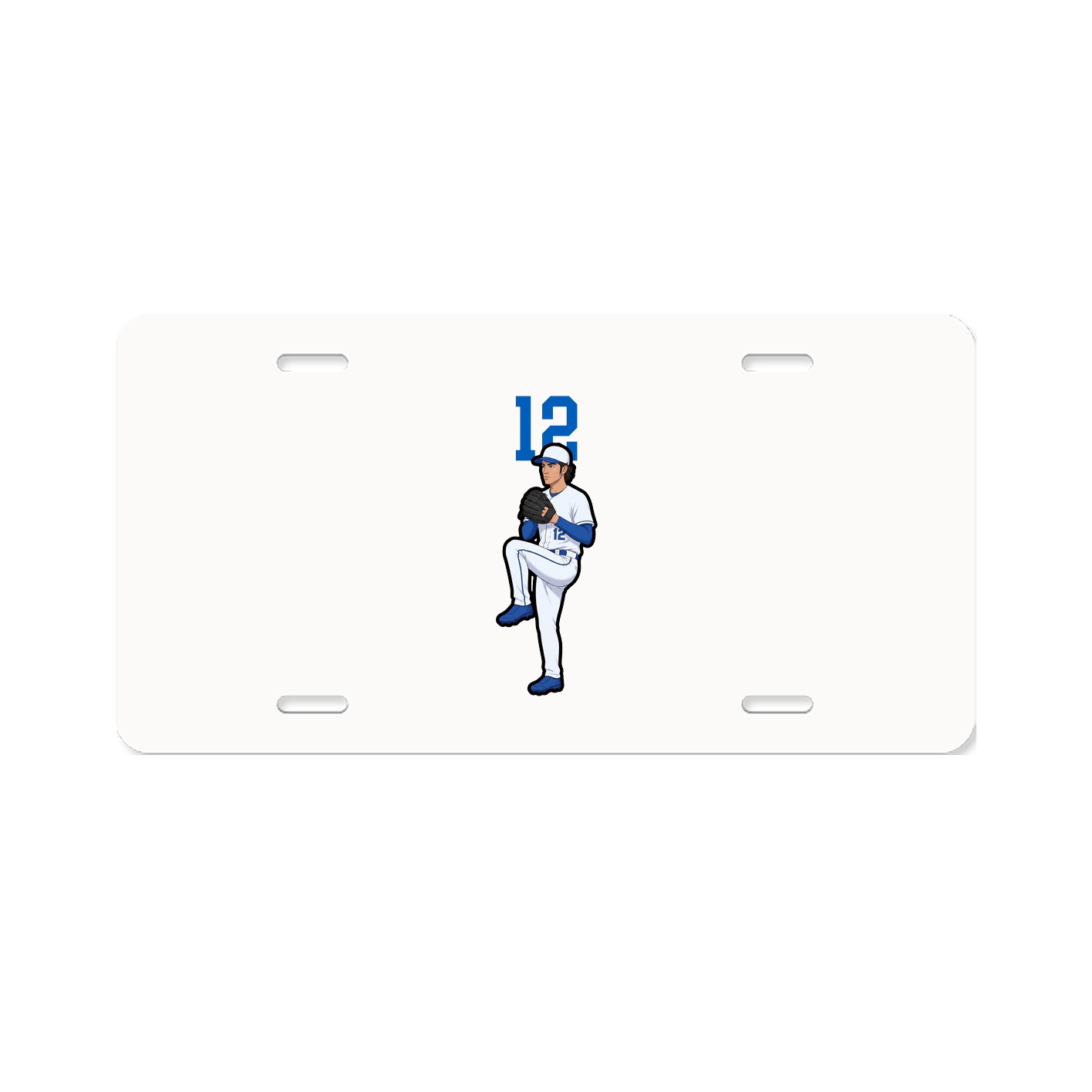 License Plate — Number Top in Classic