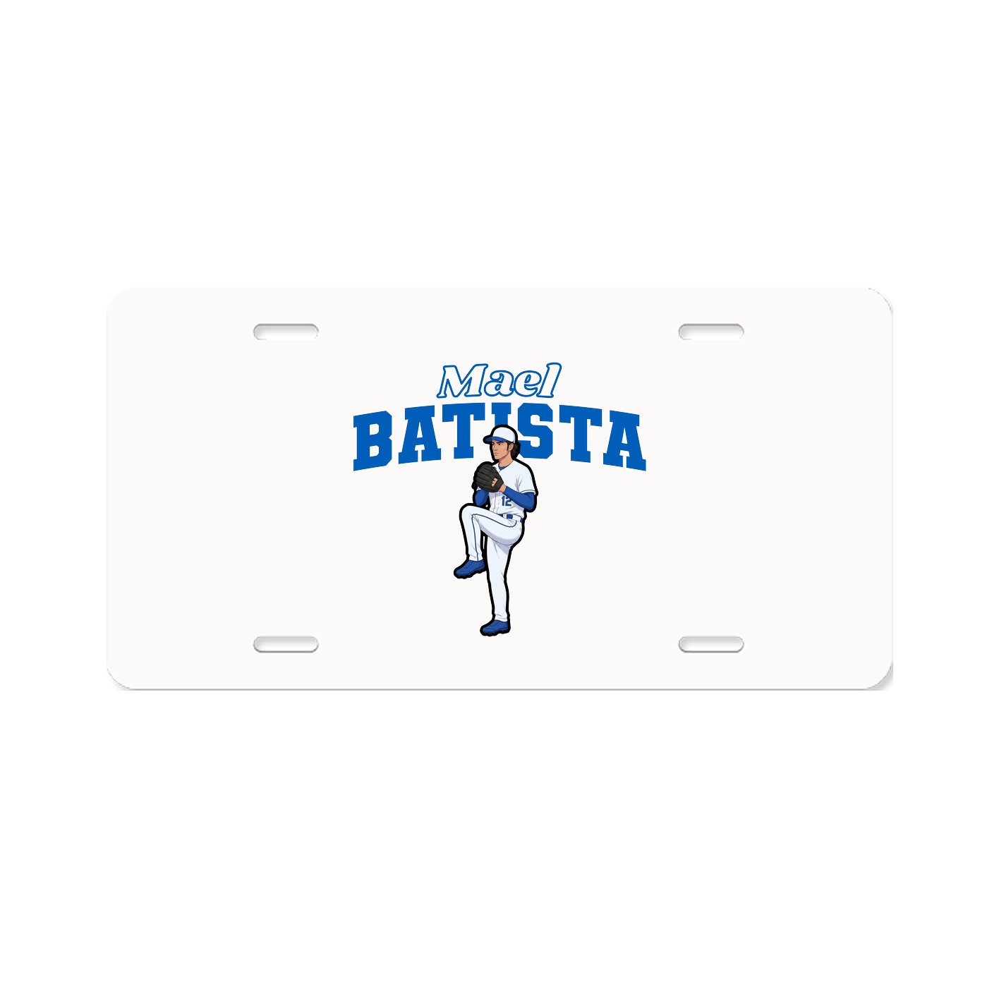 License Plate — Name Arch in Classic
