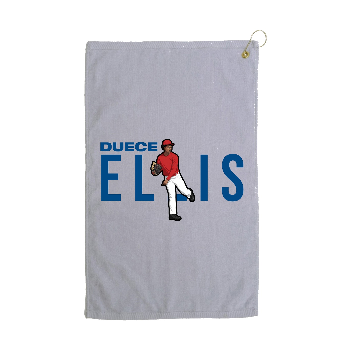 Golf Towel — Player Name in Grey