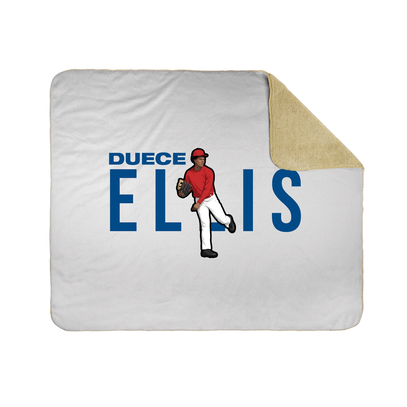 Throw Blanket — Player Name in White
