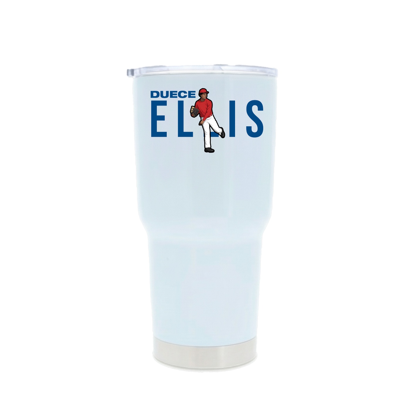 30oz Stainless Steel Tumbler — Player Name in White