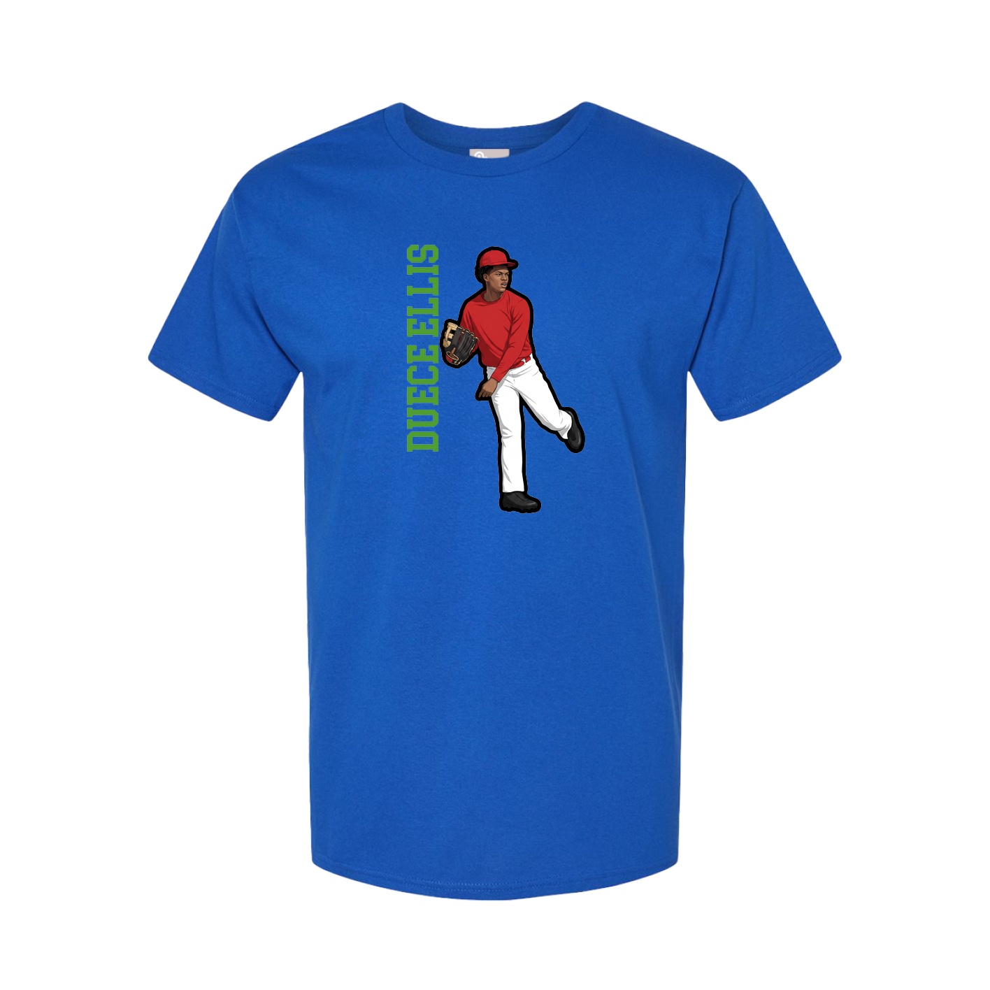 Tee — Name Vertical in Royal