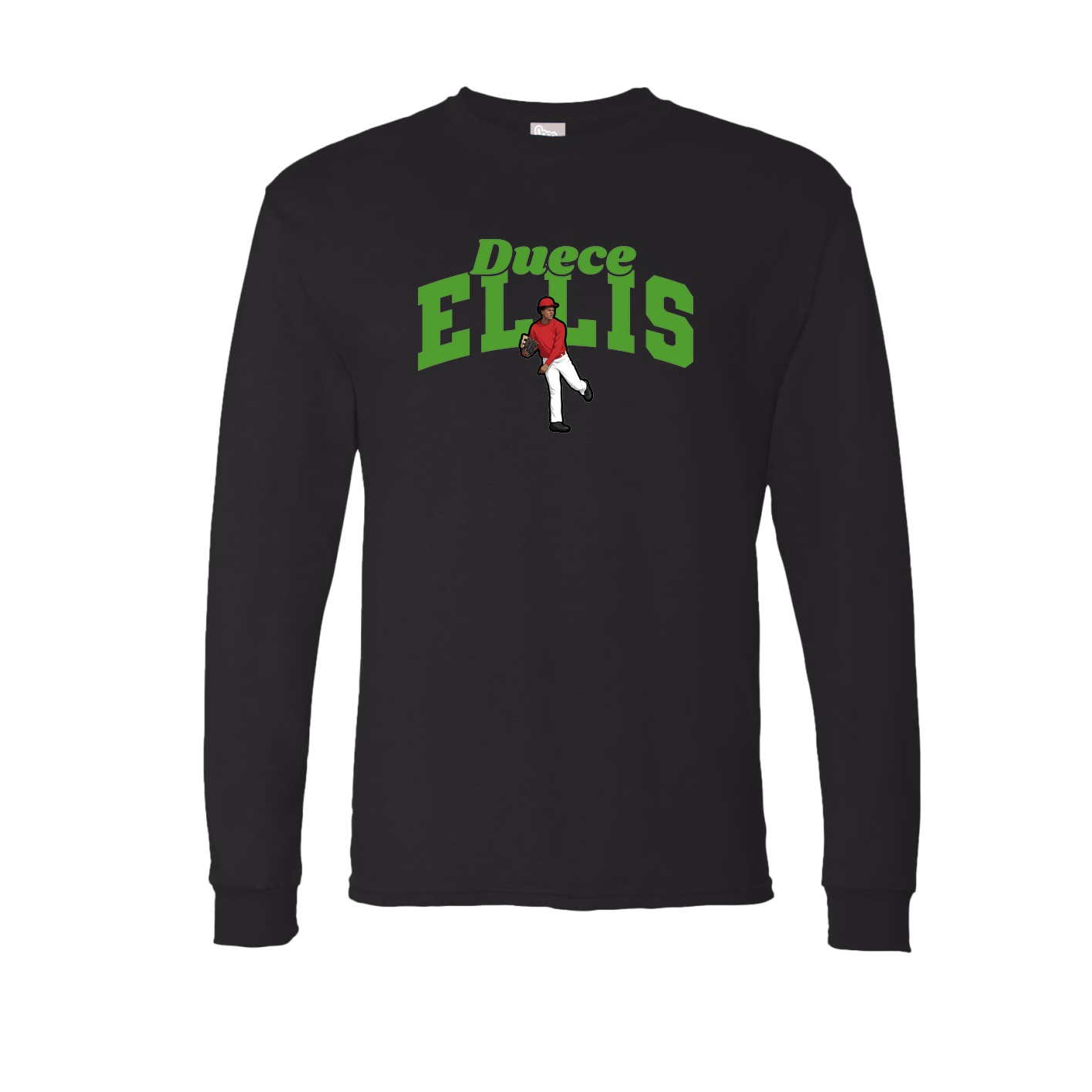 Long Sleeve Tee — Signature Arch in Black