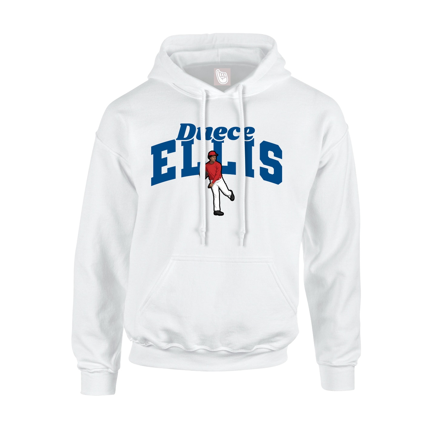 Hoodie — Signature Arch in White