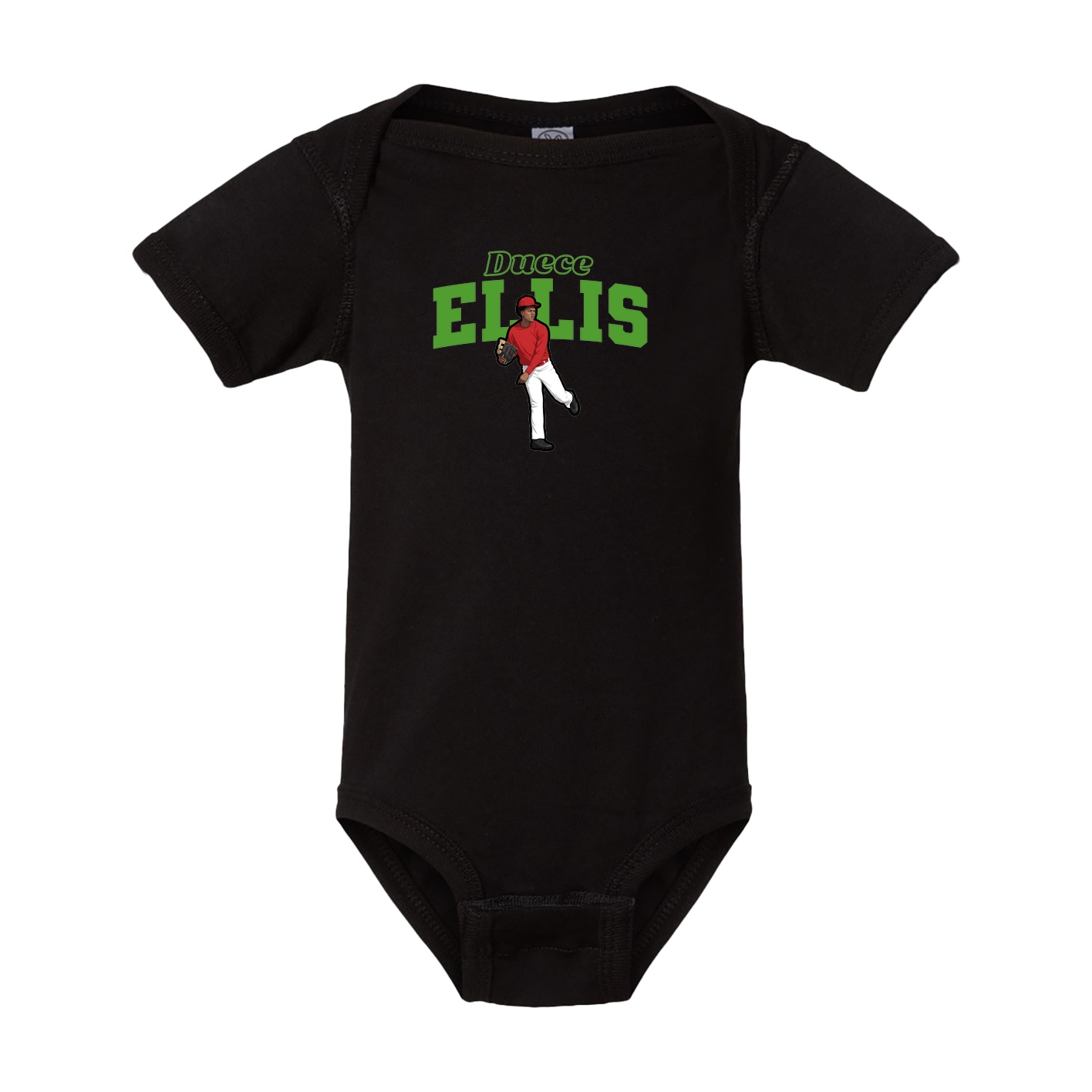 Baby Onesie — Name Arch in Black