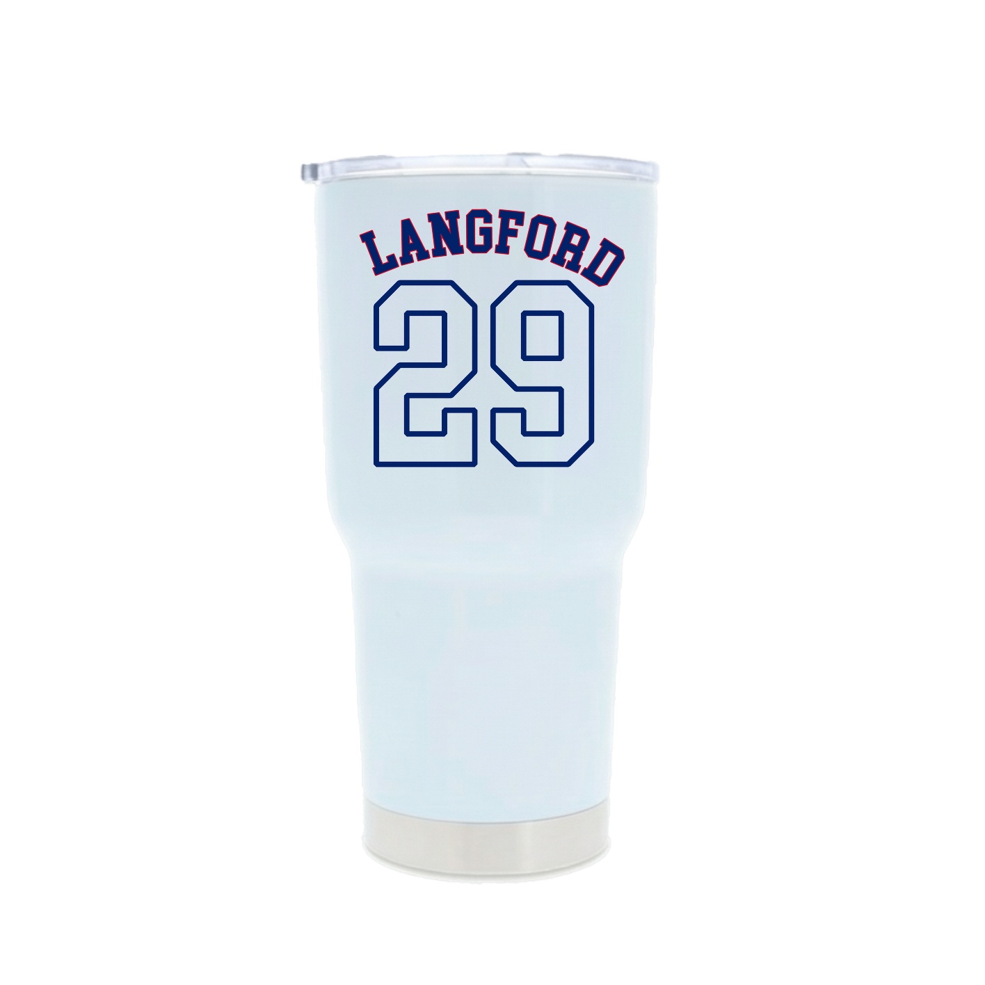 30oz Stainless Steel Tumbler — Shirsey Arch in White