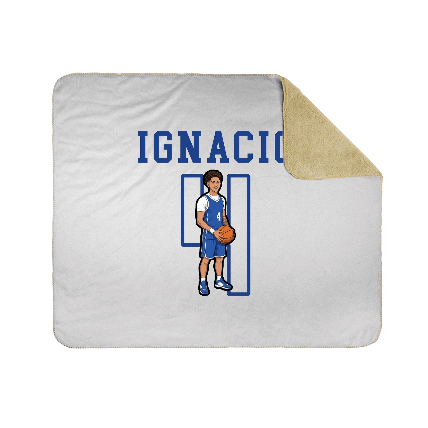 Throw Blanket — Shirsey in White