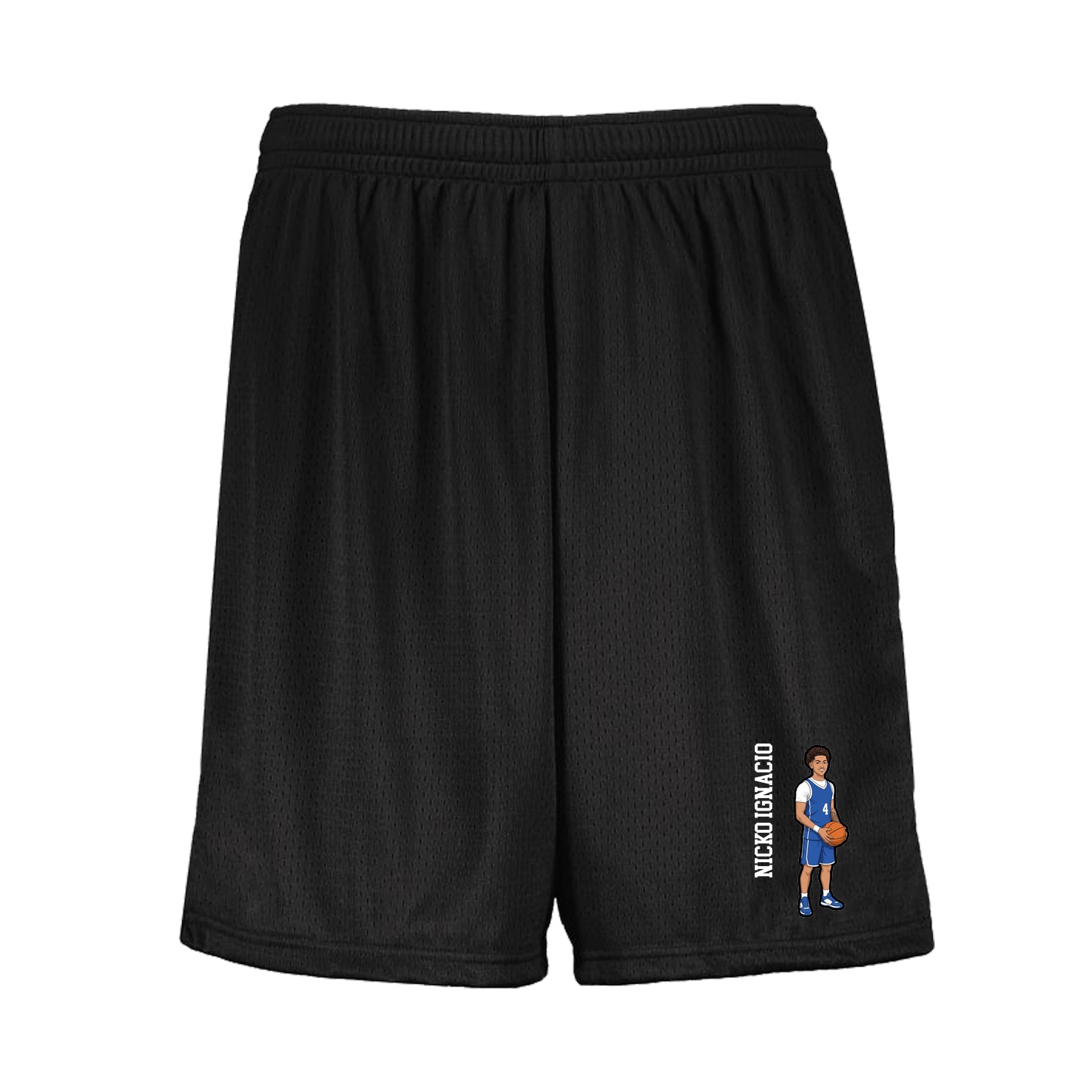 Shorts — Name Vertical in Black