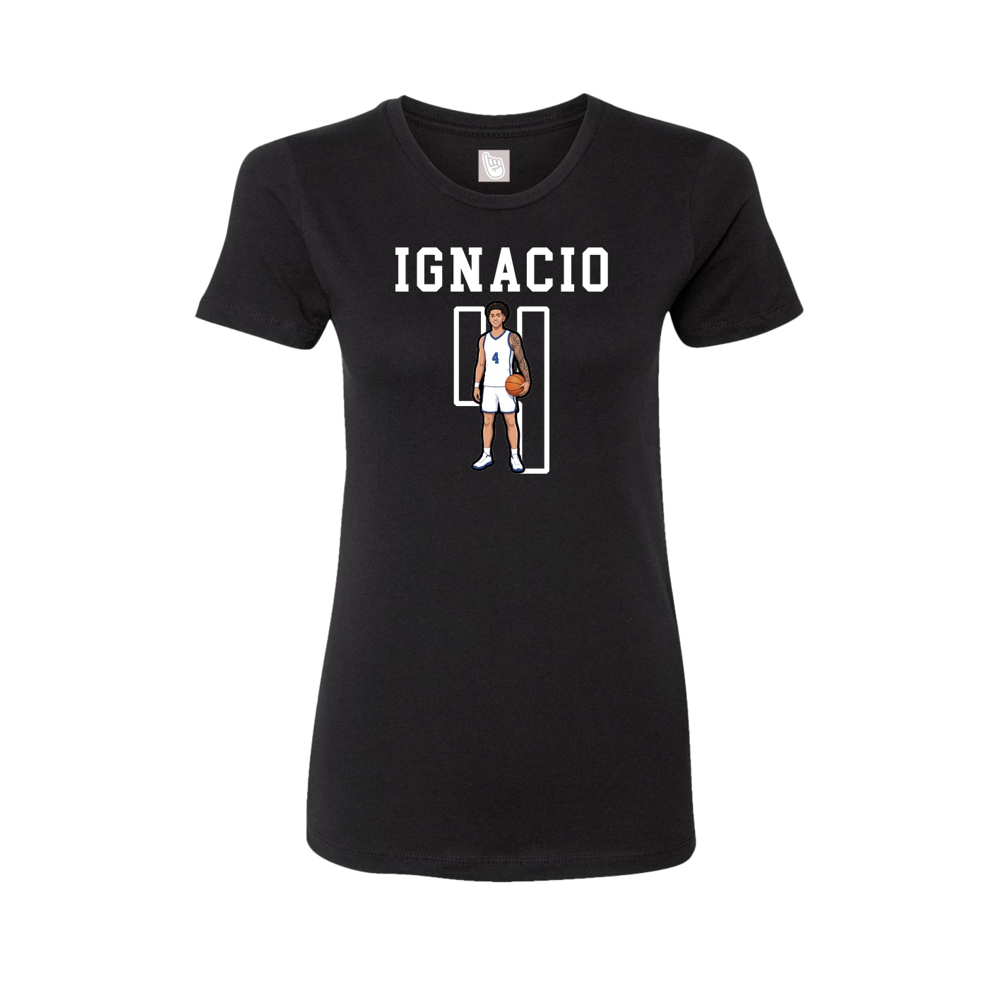 Fitted Women's Tee — Shirsey in Black