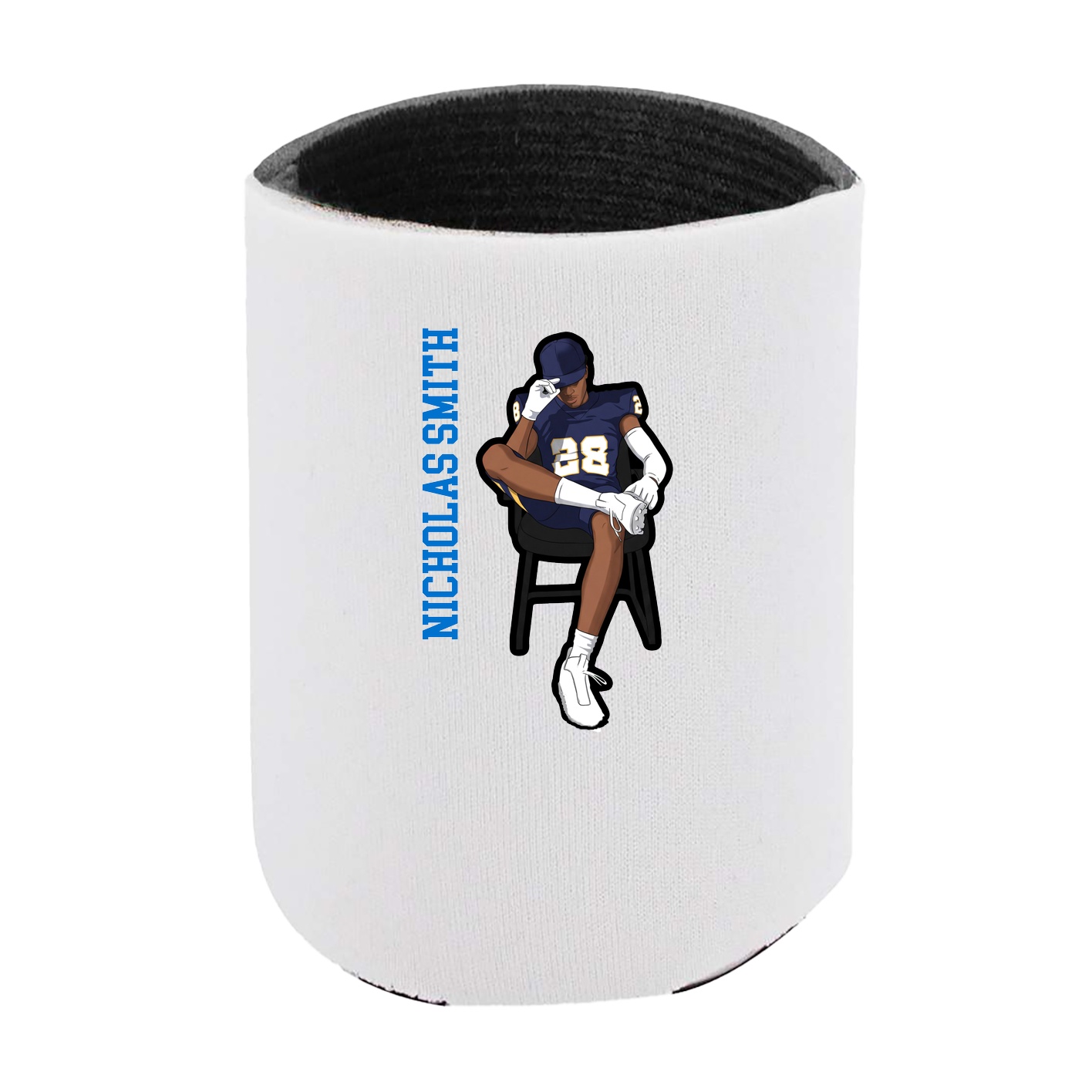 Can Holder — Name Vertical in White