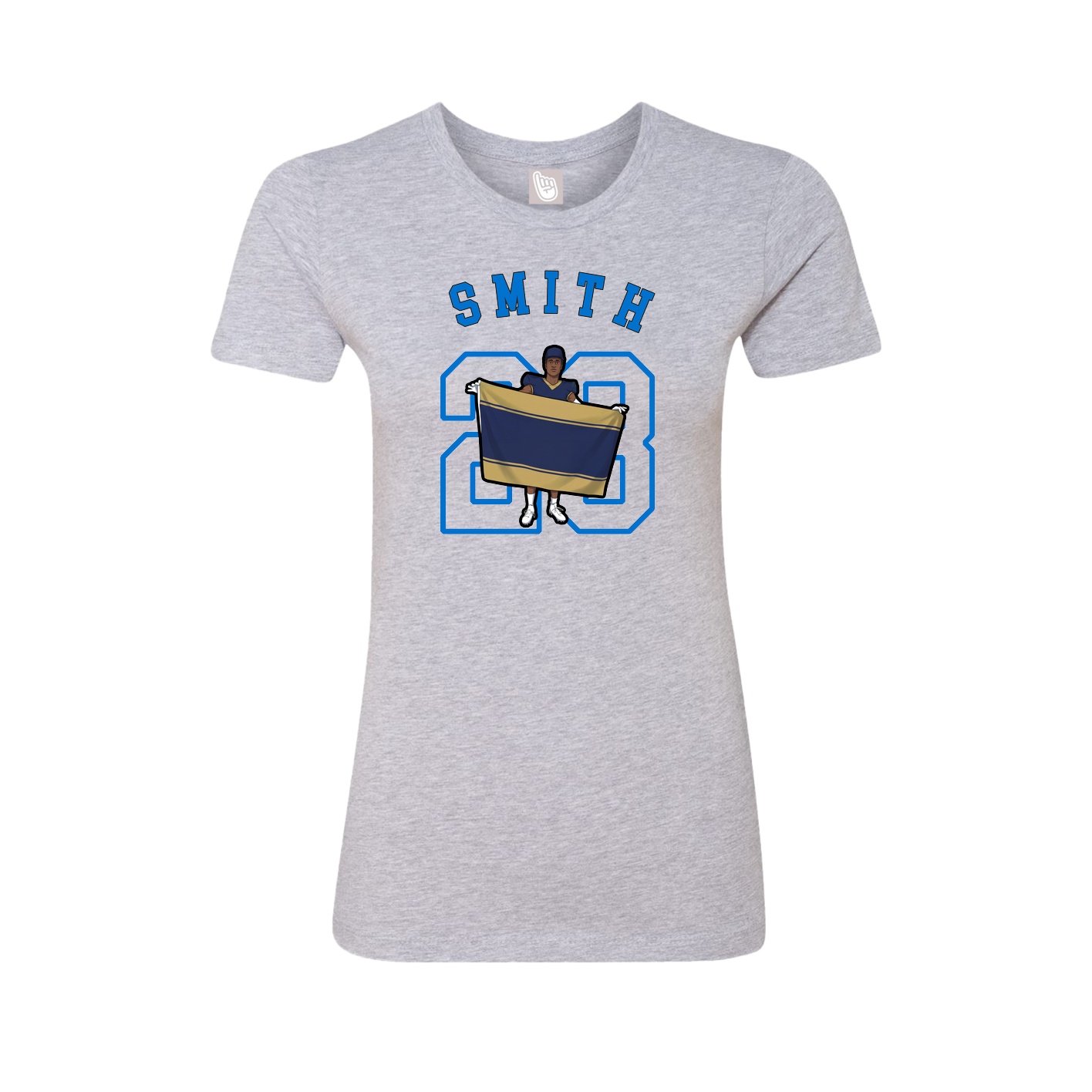Fitted Women's Tee — Shirsey Arch in Grey