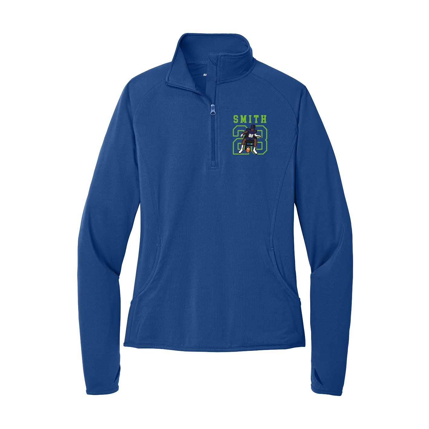 Women's Q-Zip Pullover — Shirsey in Royal