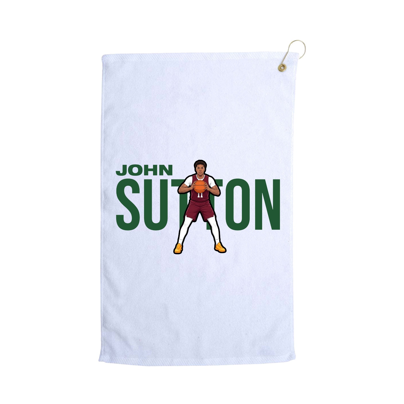Golf Towel — Player Name in White