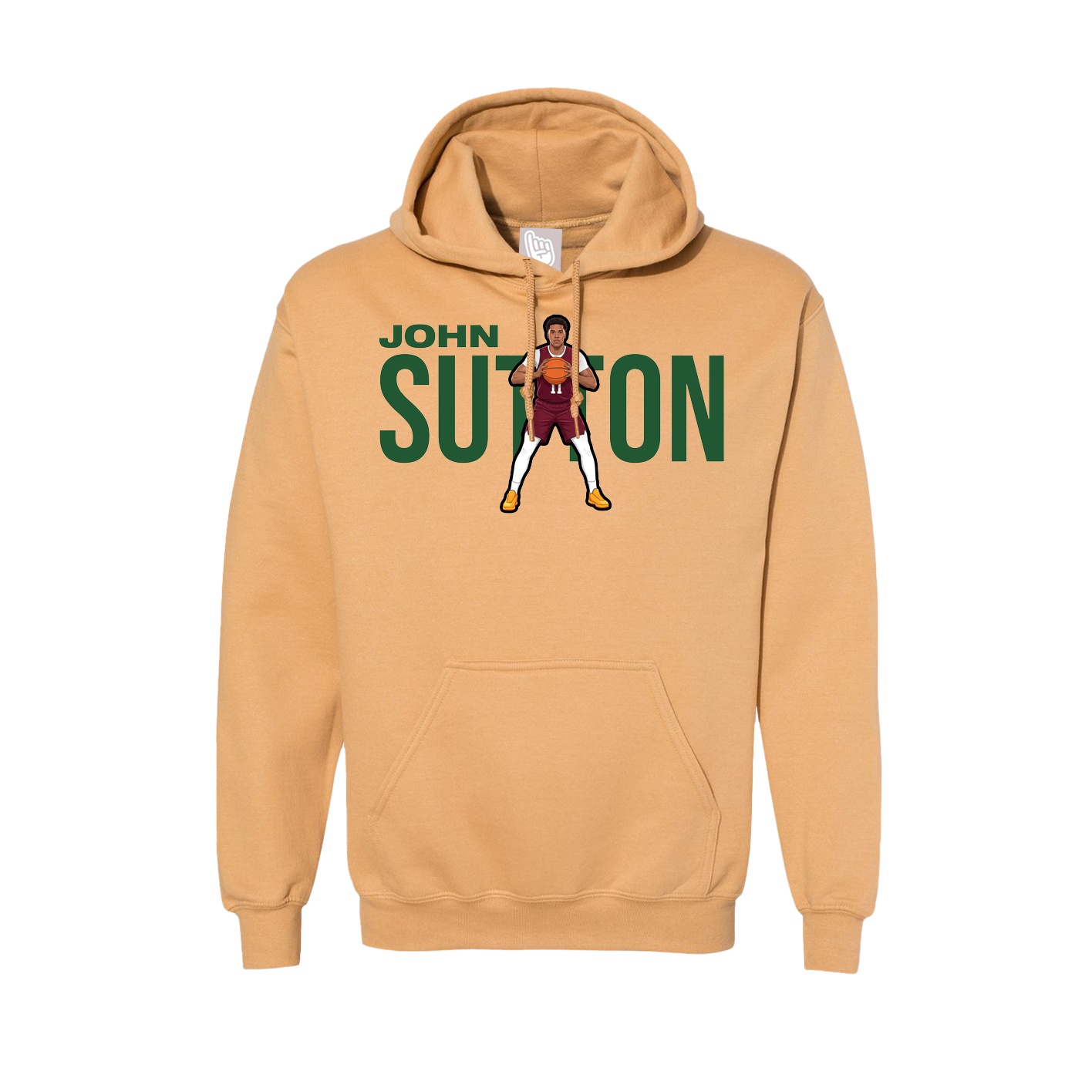 Hoodie — Player Name in Vegas Gold