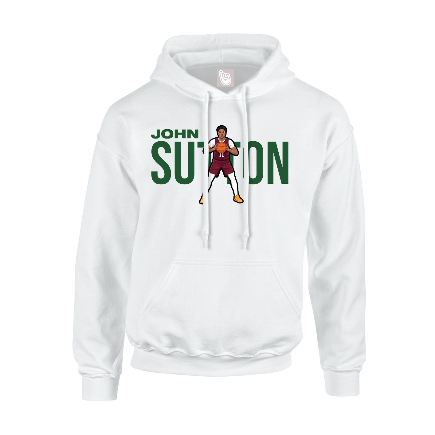 Youth Hoodie — Player Name in White