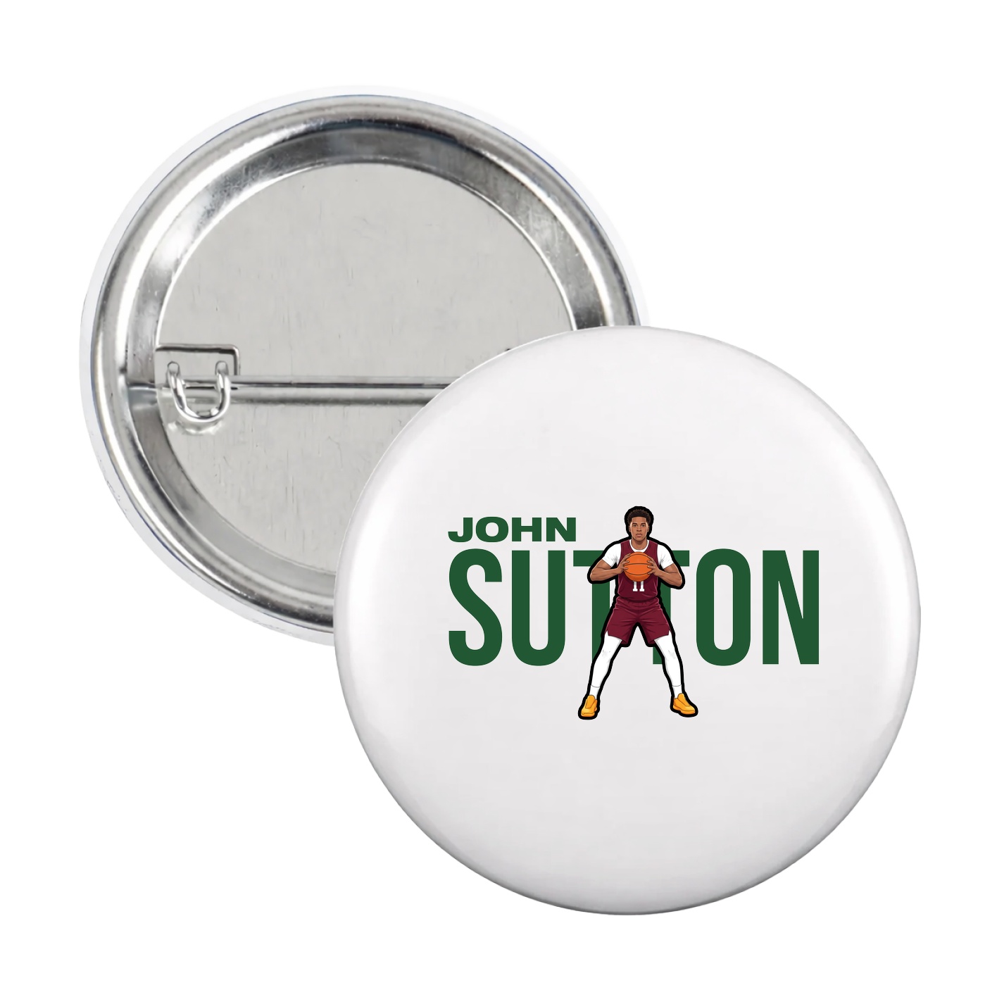 Game Day Button — Player Name in White