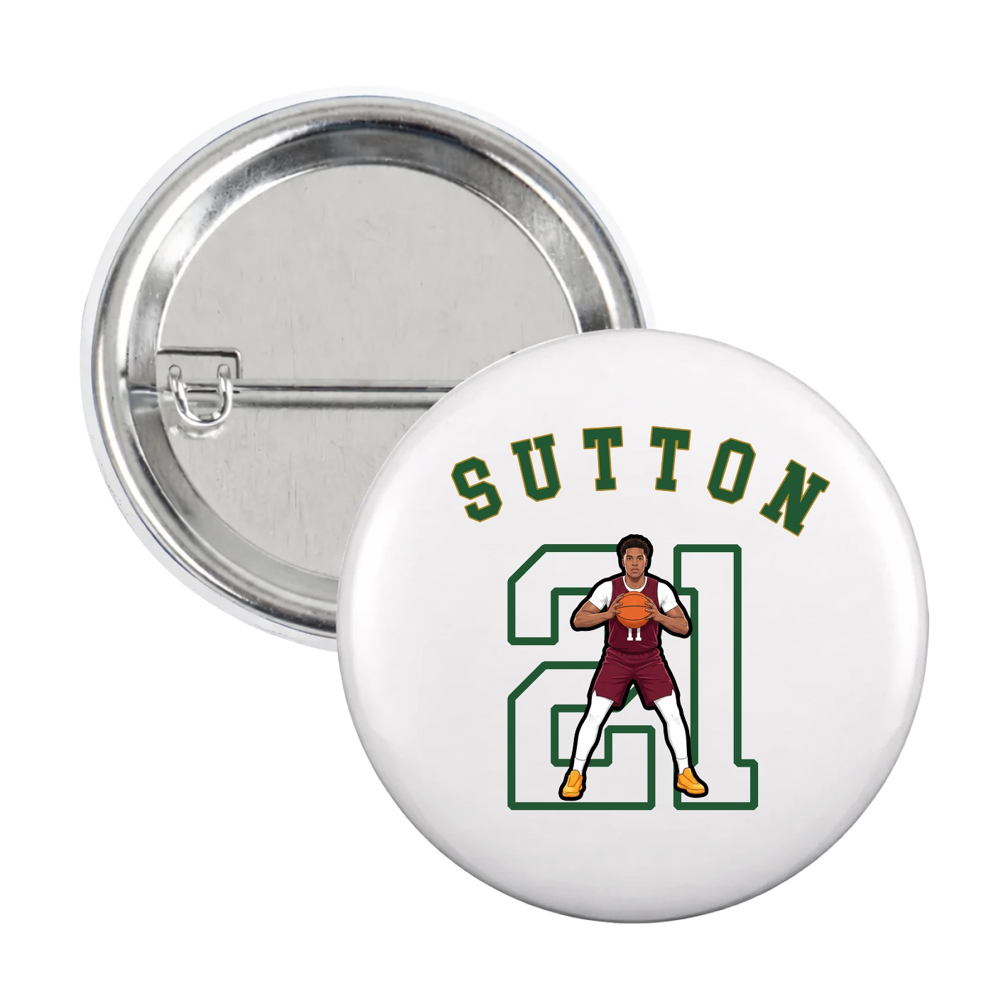 Game Day Button — Shirsey Arch in White