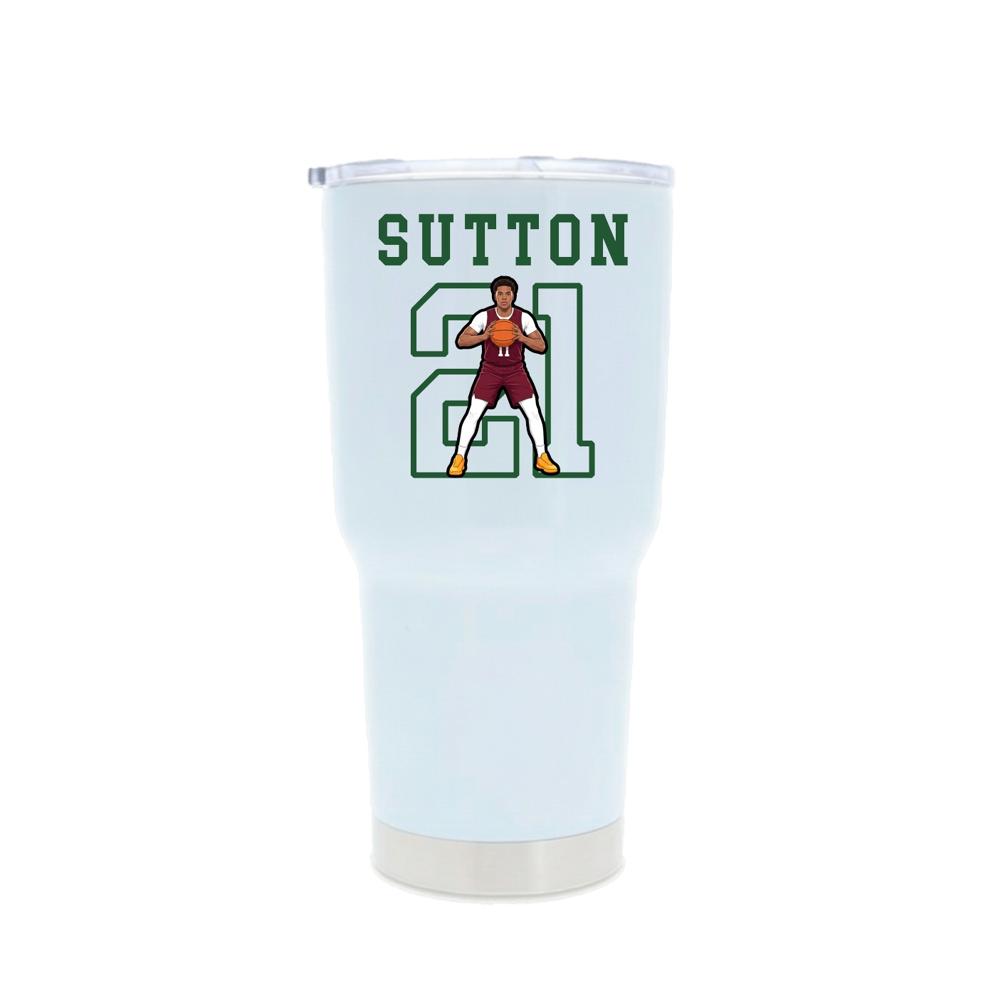 30oz Stainless Steel Tumbler — Shirsey in White