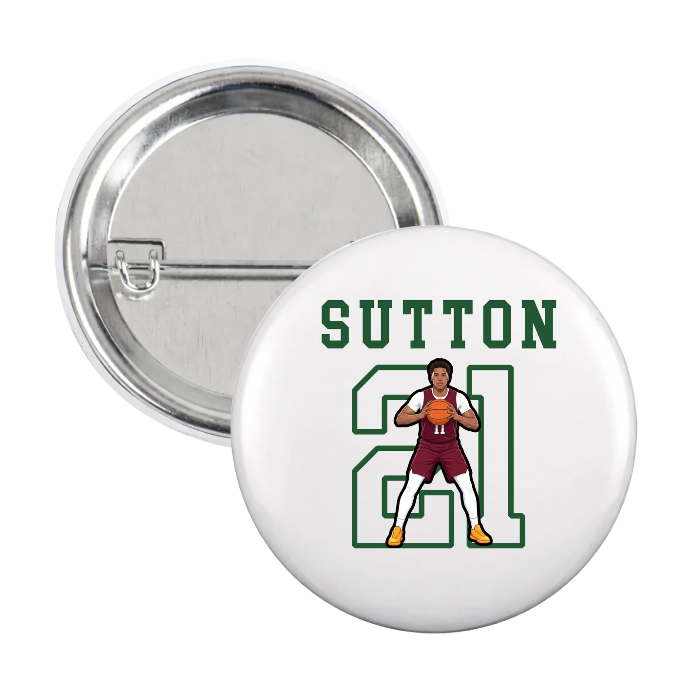 Game Day Button — Shirsey in White